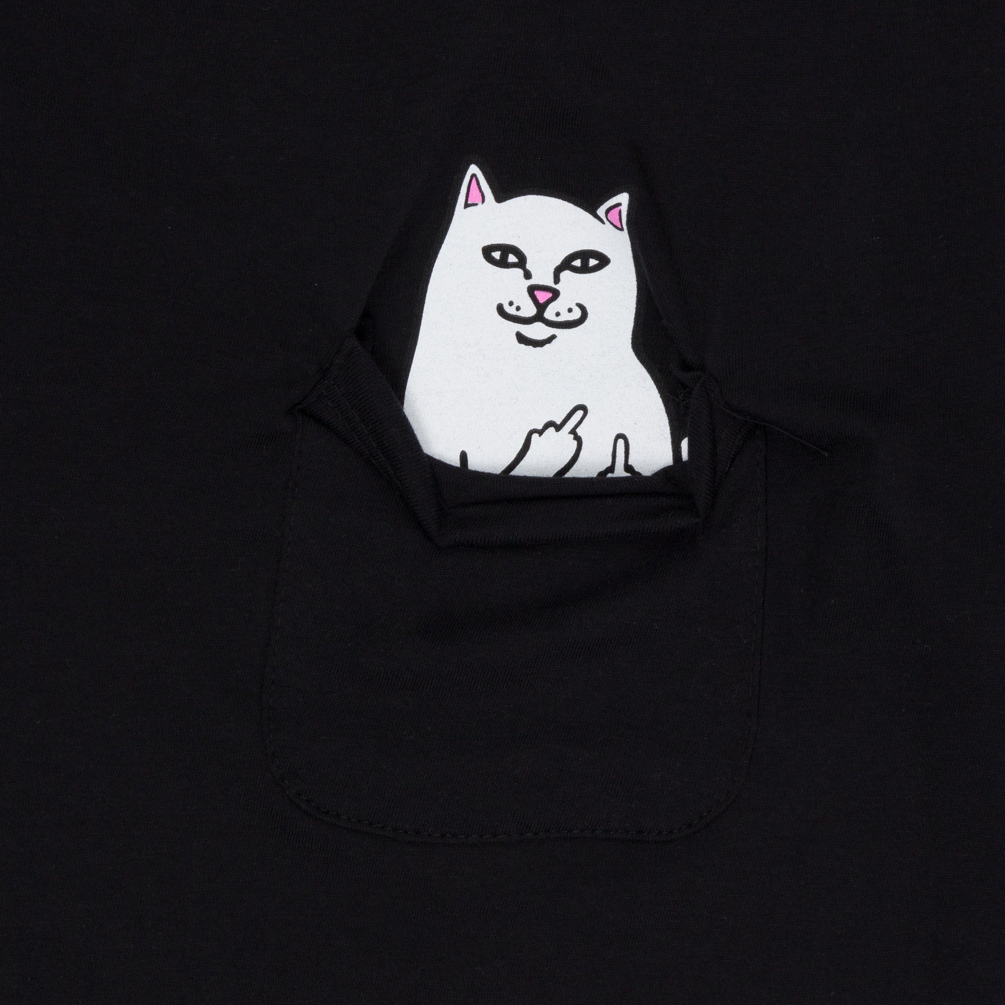 RIPNDIP Lord Nermal Cropped Pocket Tee (Black)