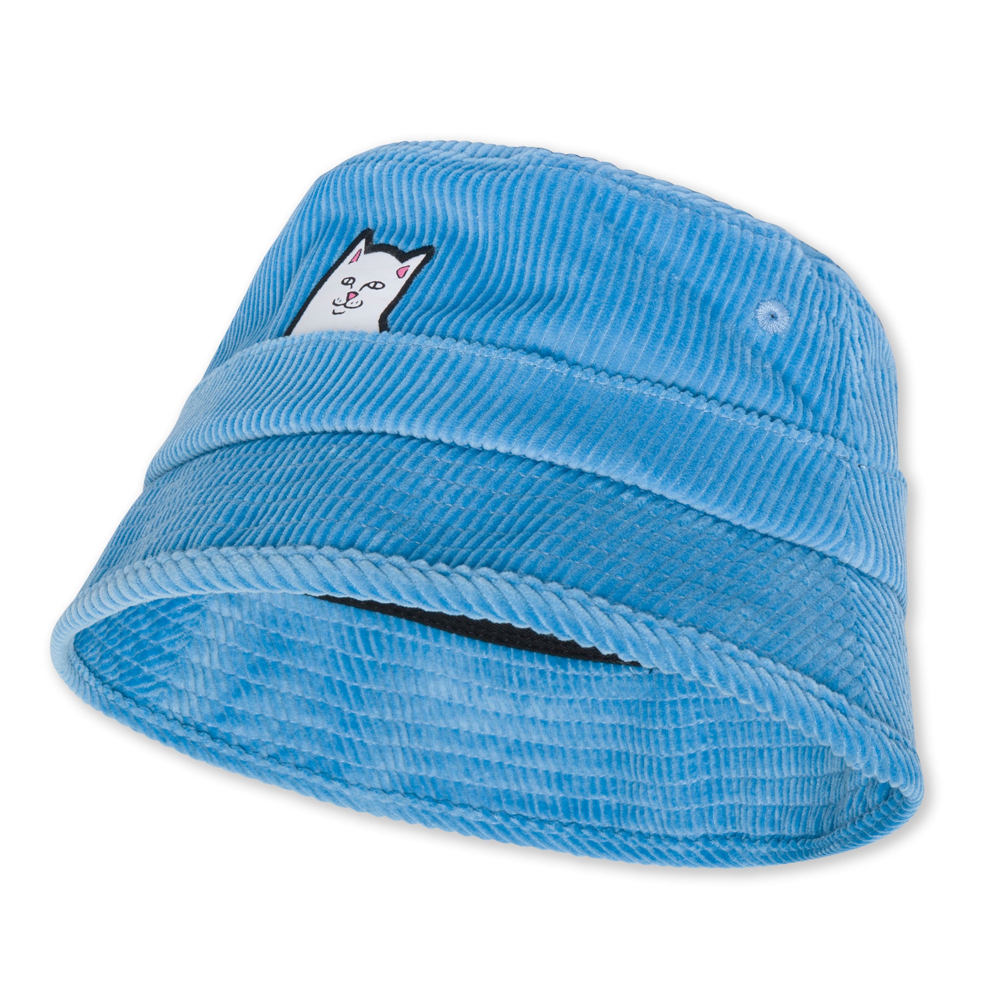 RIPNDIP Lord Nermal Corduroy Bucket Hat (Light Blue)