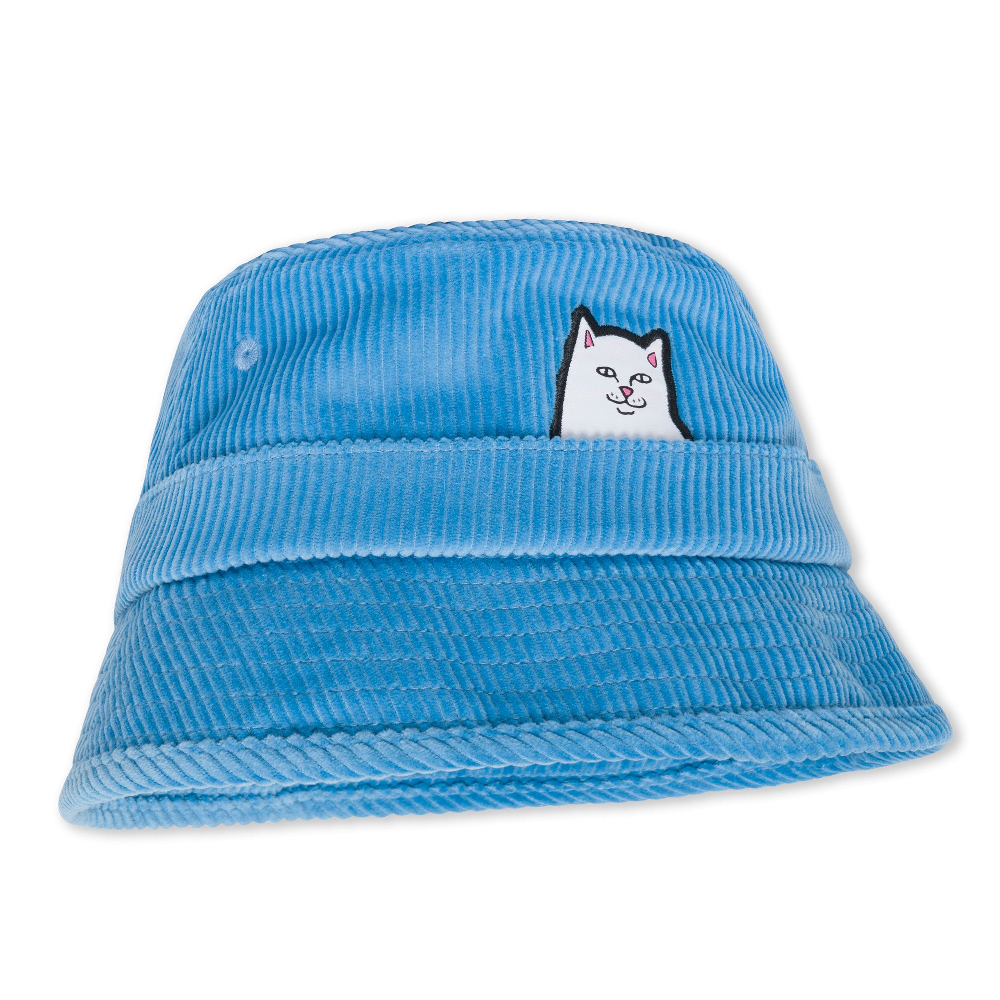 RIPNDIP Lord Nermal Corduroy Bucket Hat (Light Blue)