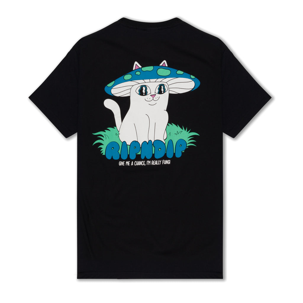 Shroom Cat Tee (Black) – RIPNDIP