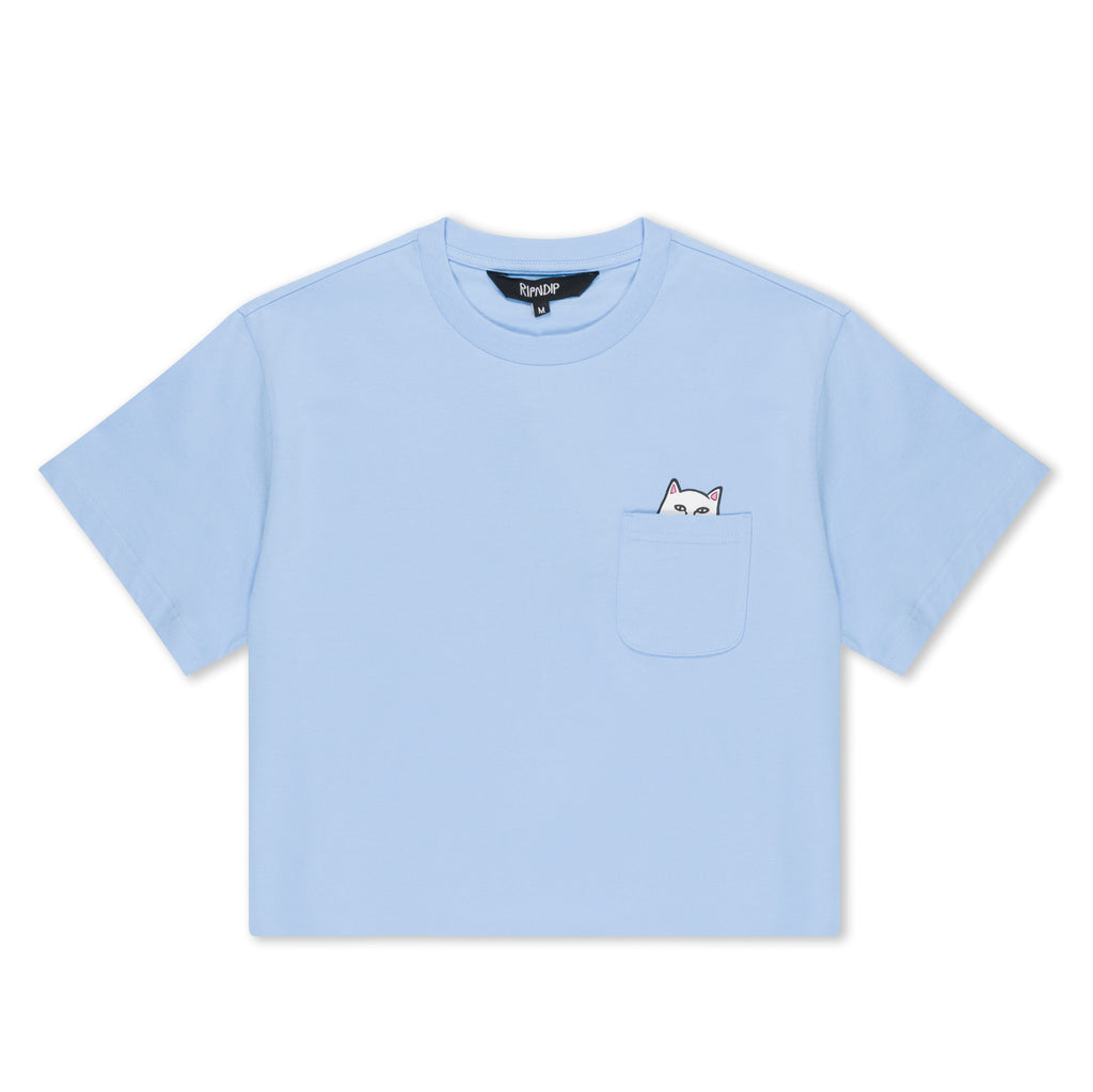 Lord Nermal Cropped Baby Pocket Tee (Light Blue) – RIPNDIP