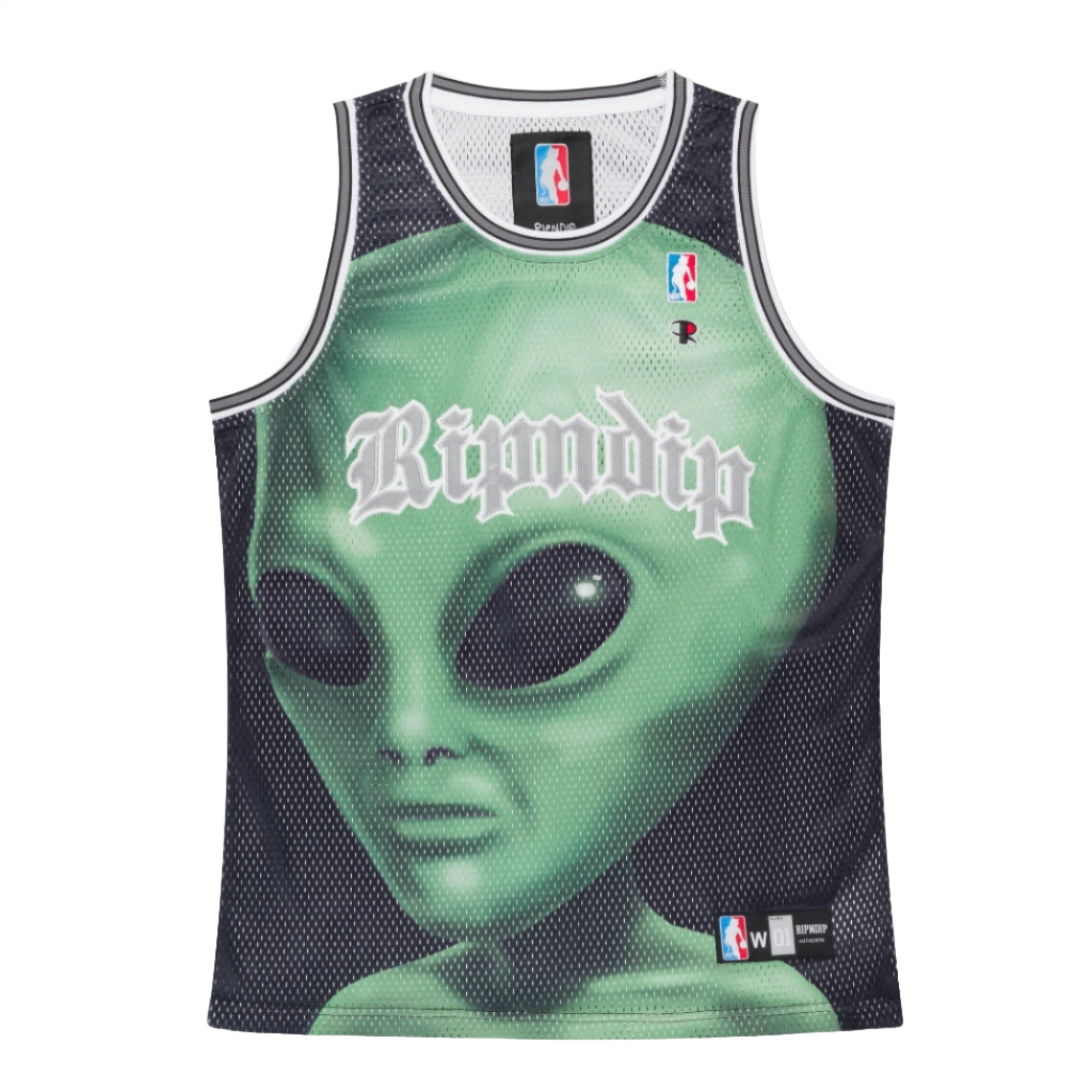 RIPNDIP We Come In Peace Basketball Jersey (Black)