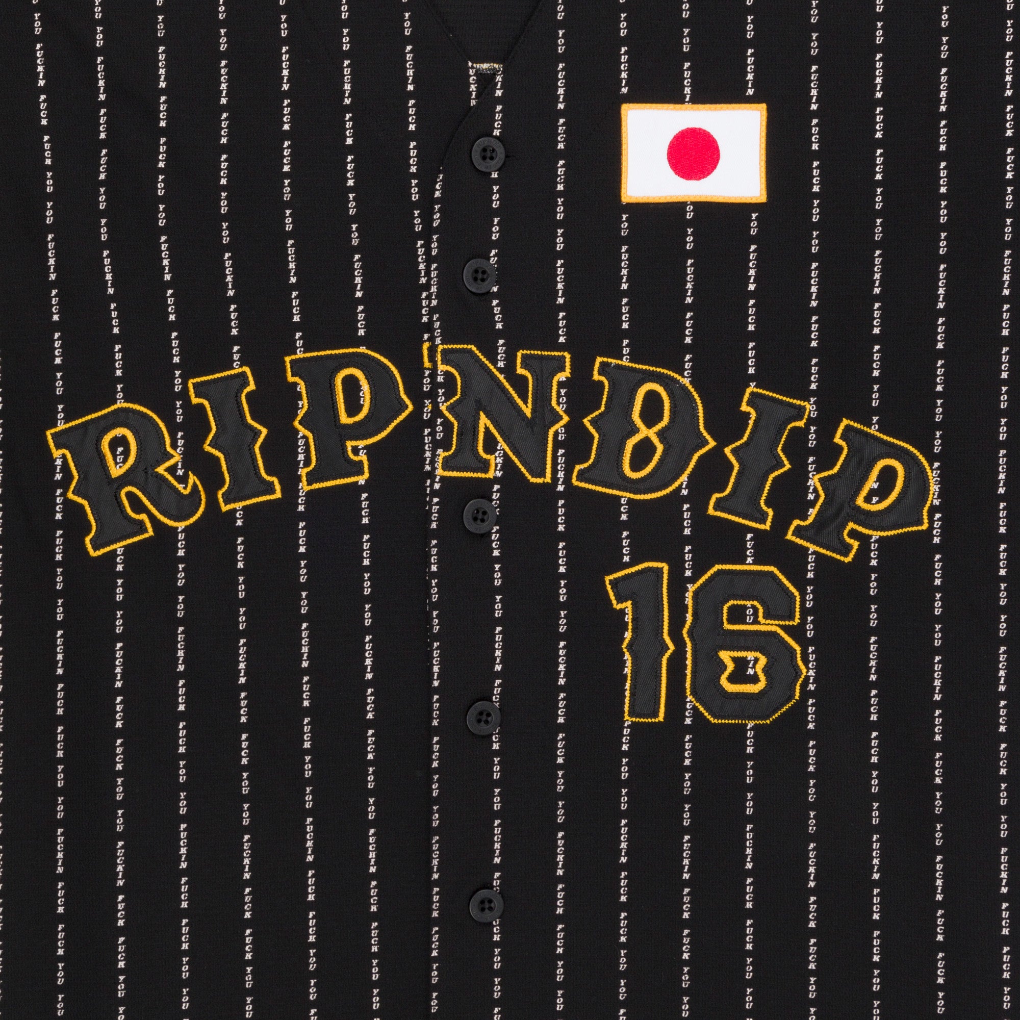 RIPNDIP Ripndip JPN Baseball Jersey (Black)