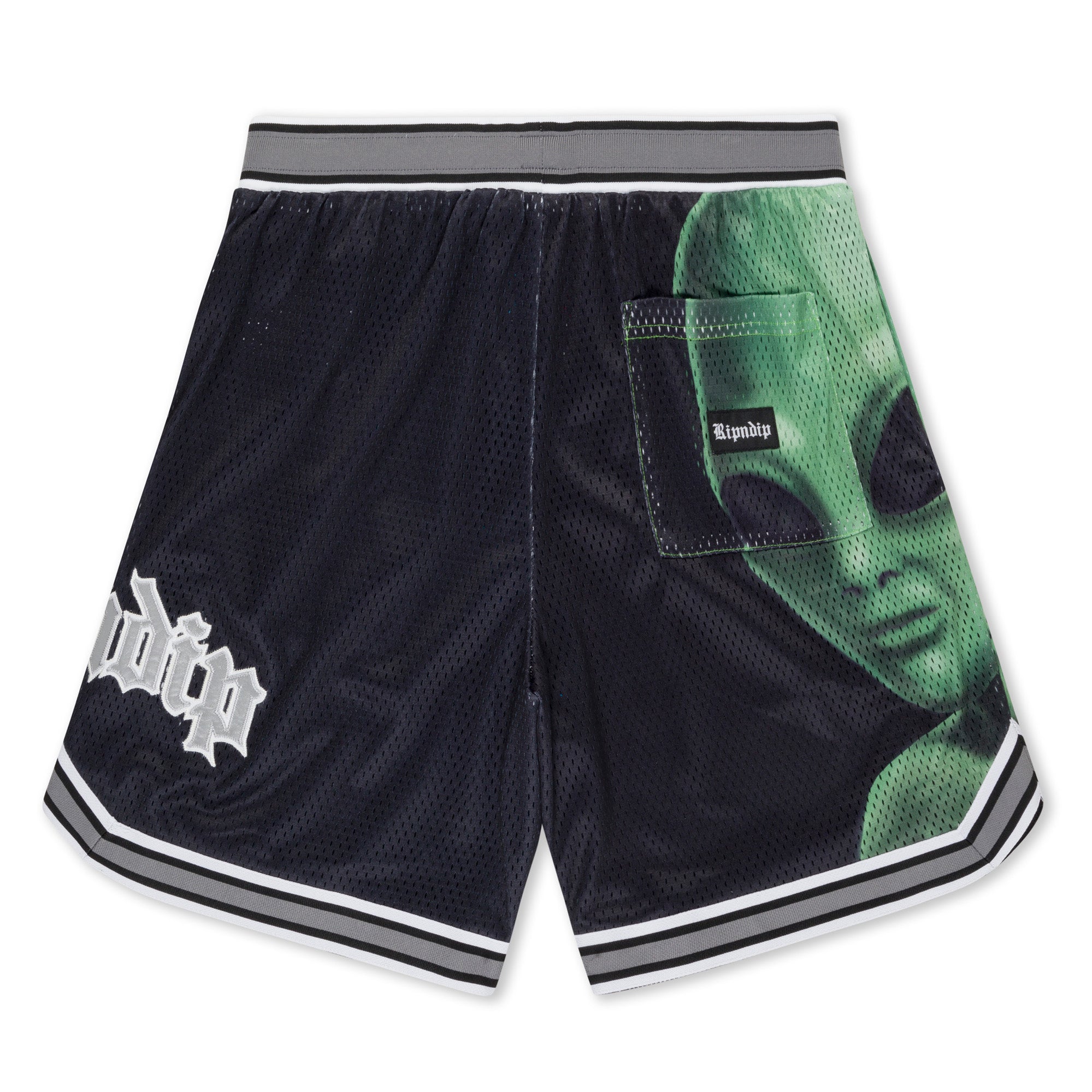 RIPNDIP We Come In Peace Basketball Shorts (Black)
