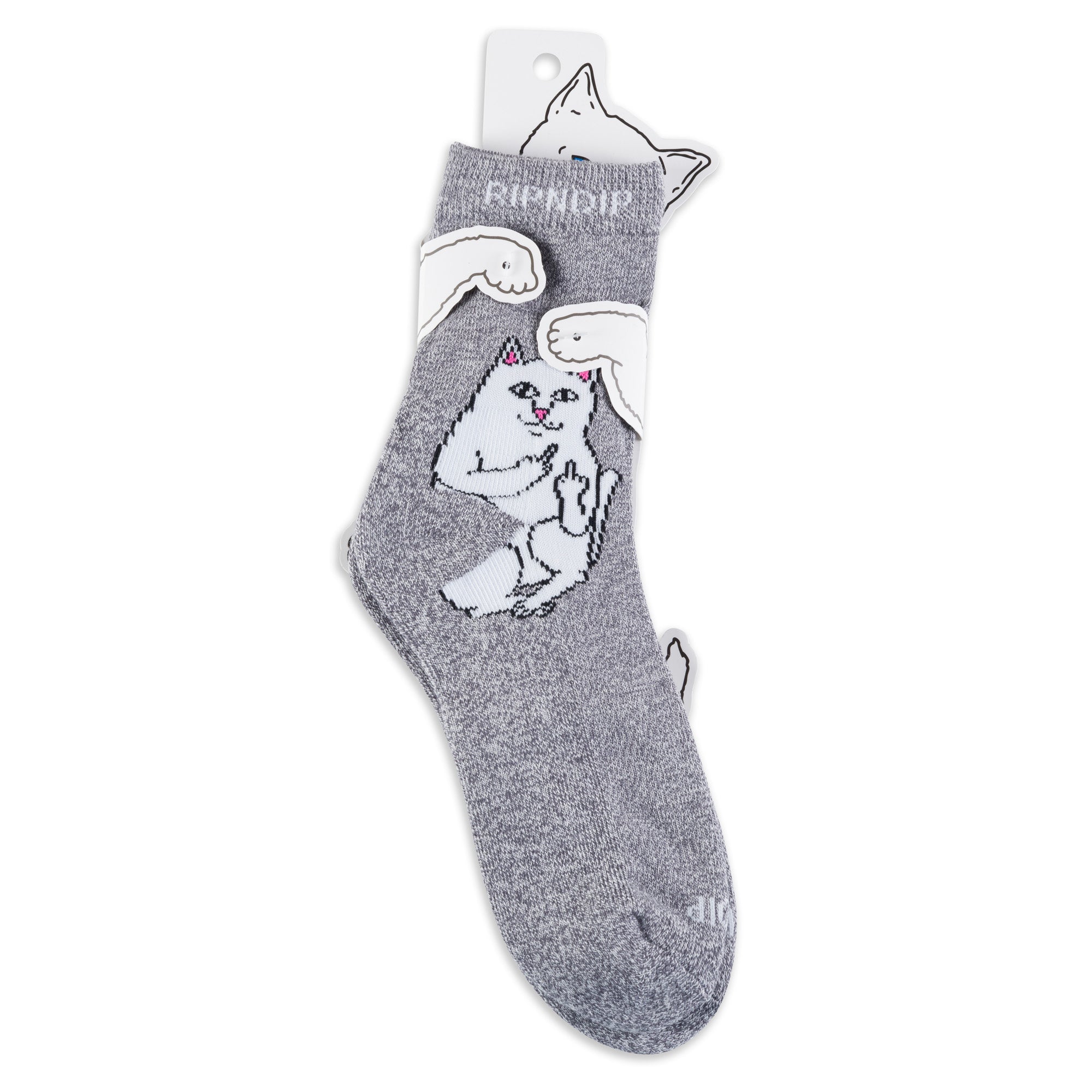 RIPNDIP Lord Nermal Mid Socks (Charcoal Heather)