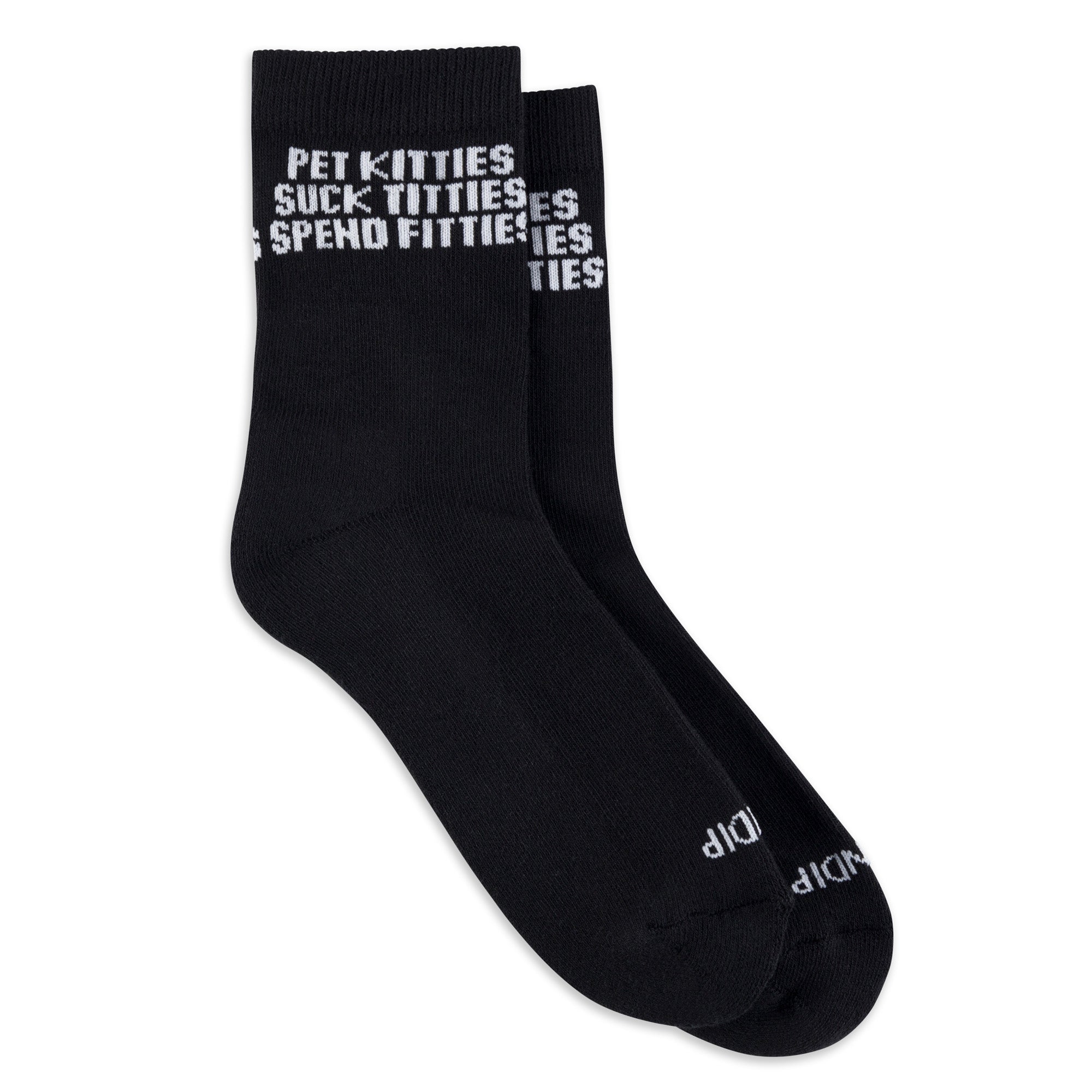 RIPNDIP Pet Kitties Mid Socks (Black)