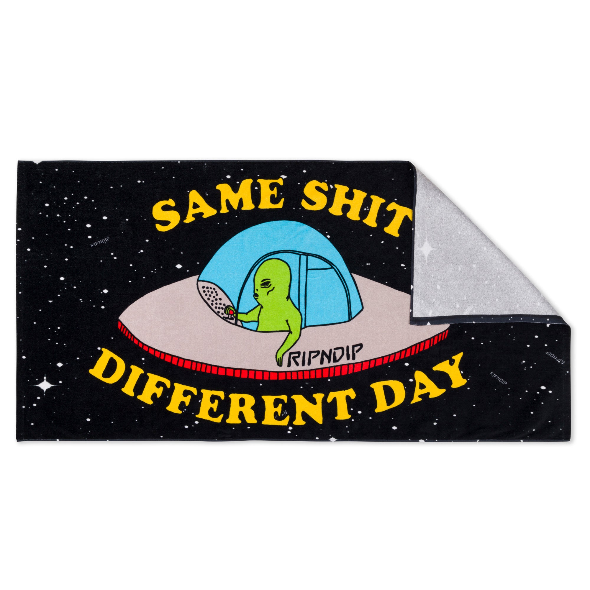 RIPNDIP Same Shit Different Day Beach Towel (Black)
