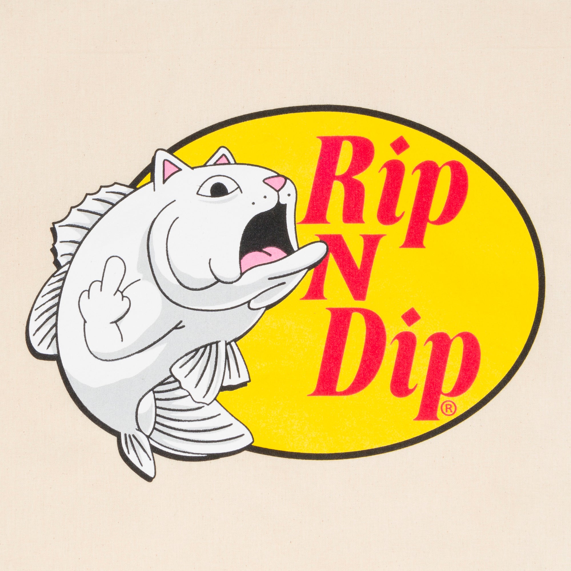 RIPNDIP Catfish Tote Bag (Natural)