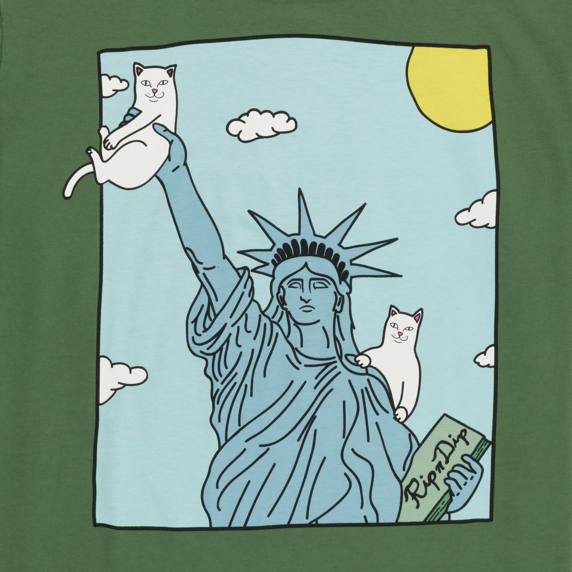 関送込★RIPNDIP★Liberty Pocket Tee Liberty Pocket Tee (Olive) – RIPNDIP