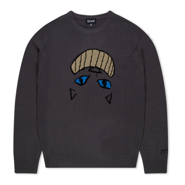 RHC Gradation Knit Pullover charcoal 新品 DropShoulderCrewneck-Charcoal-