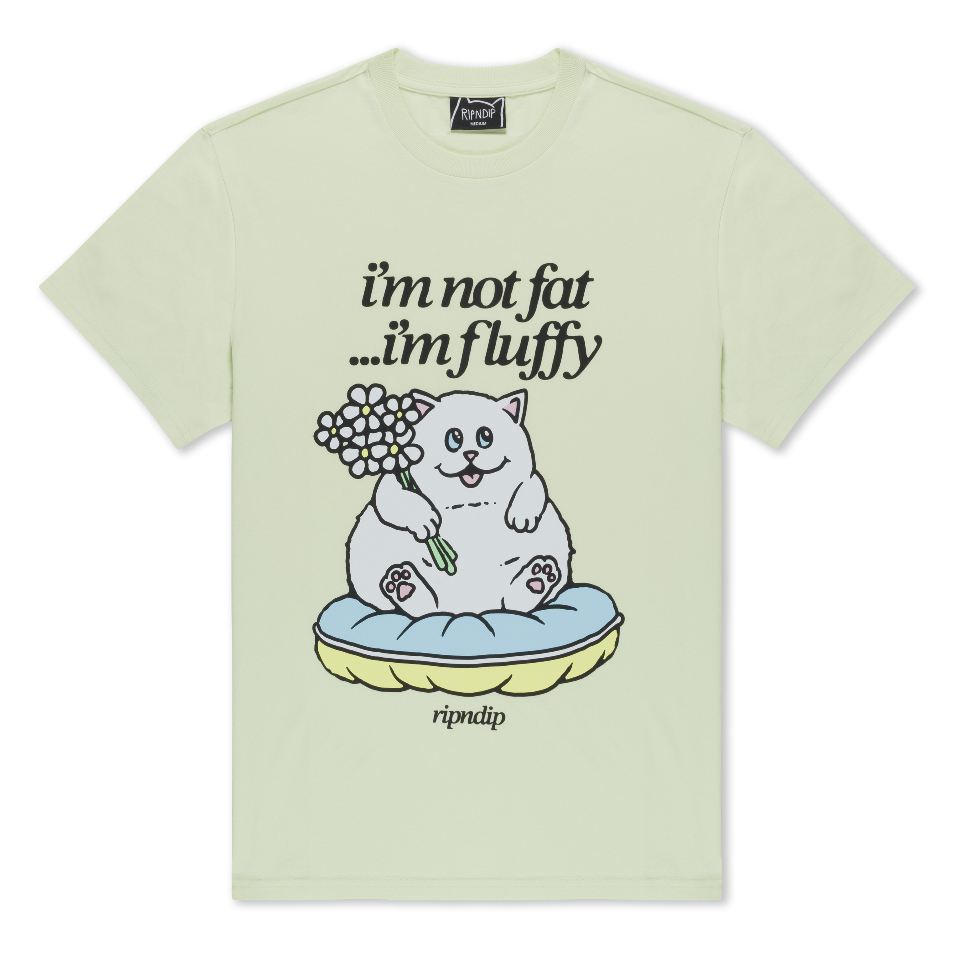 RIPNDIP Fluffy Baby Tee (Light Lime)