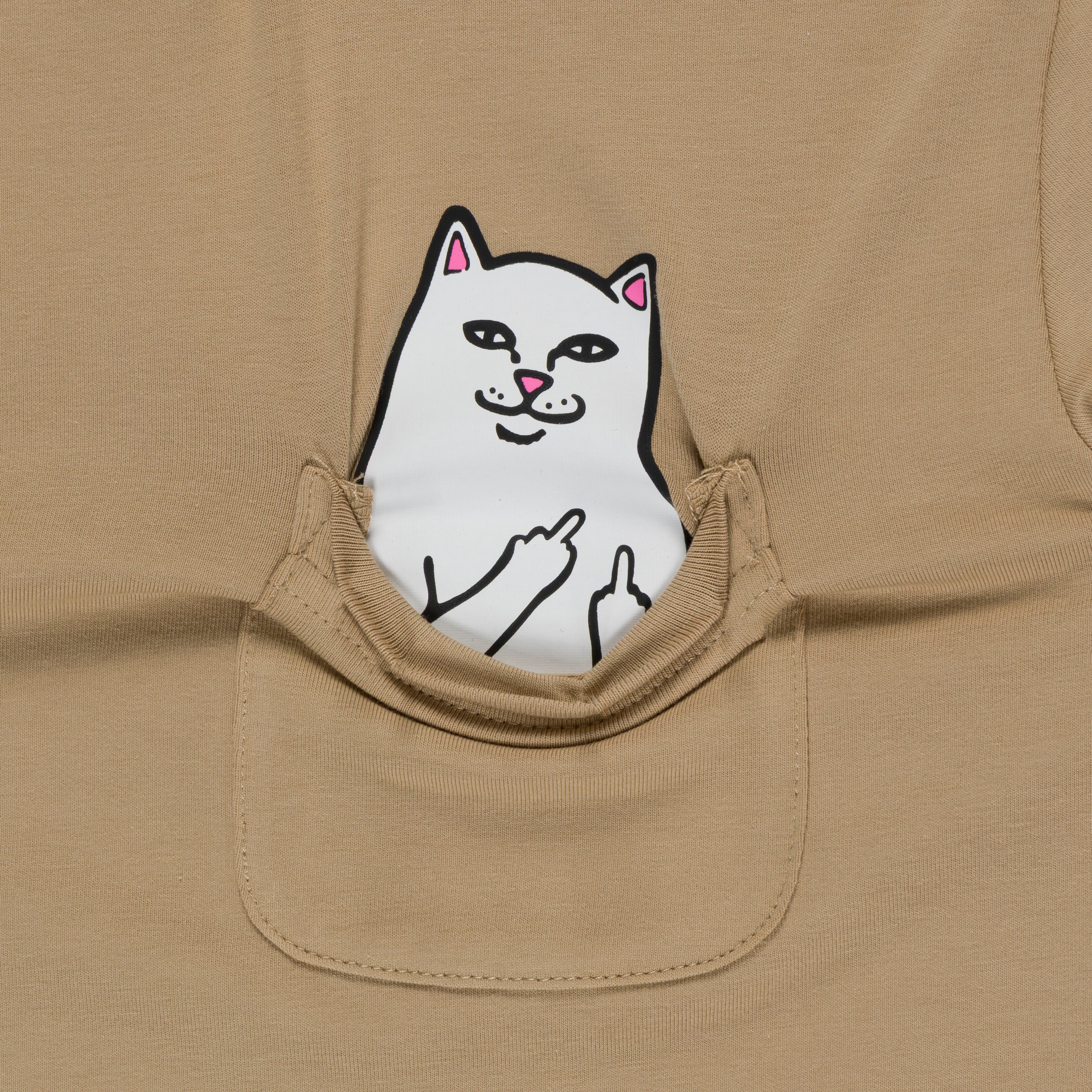 RIPNDIP Lord Nermal Cropped Pocket Tee (Tan)