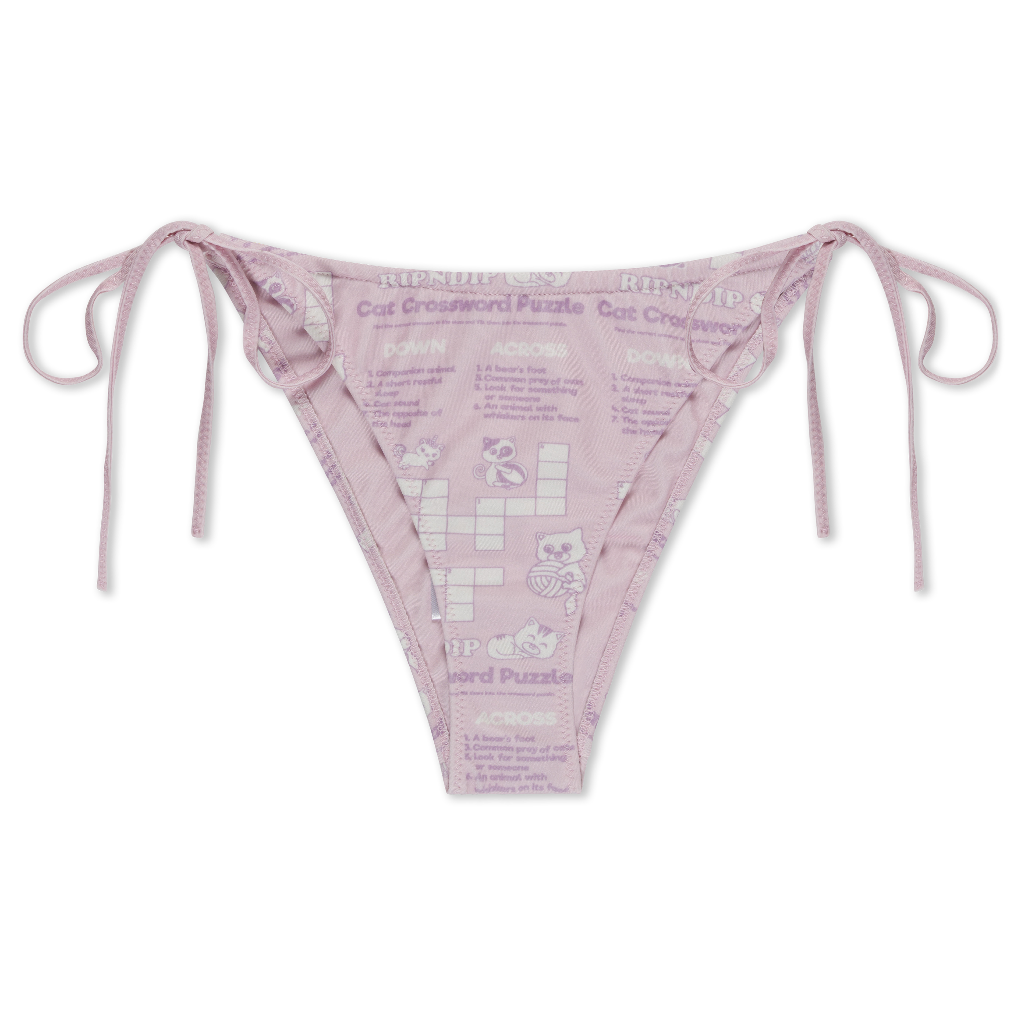 RIPNDIP Crossword 2PC Bikini Set (Pink)