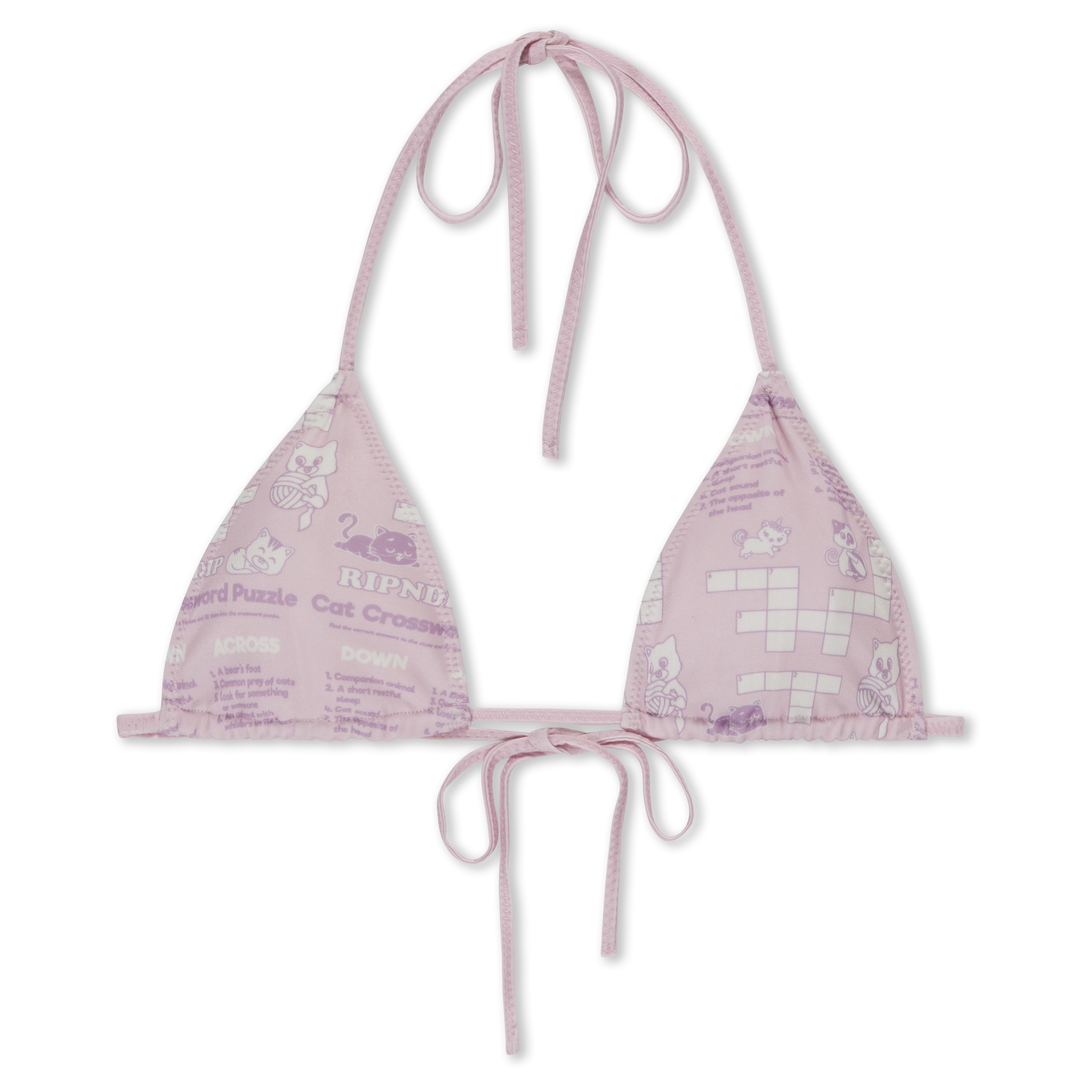 RIPNDIP Crossword 2PC Bikini Set (Pink)