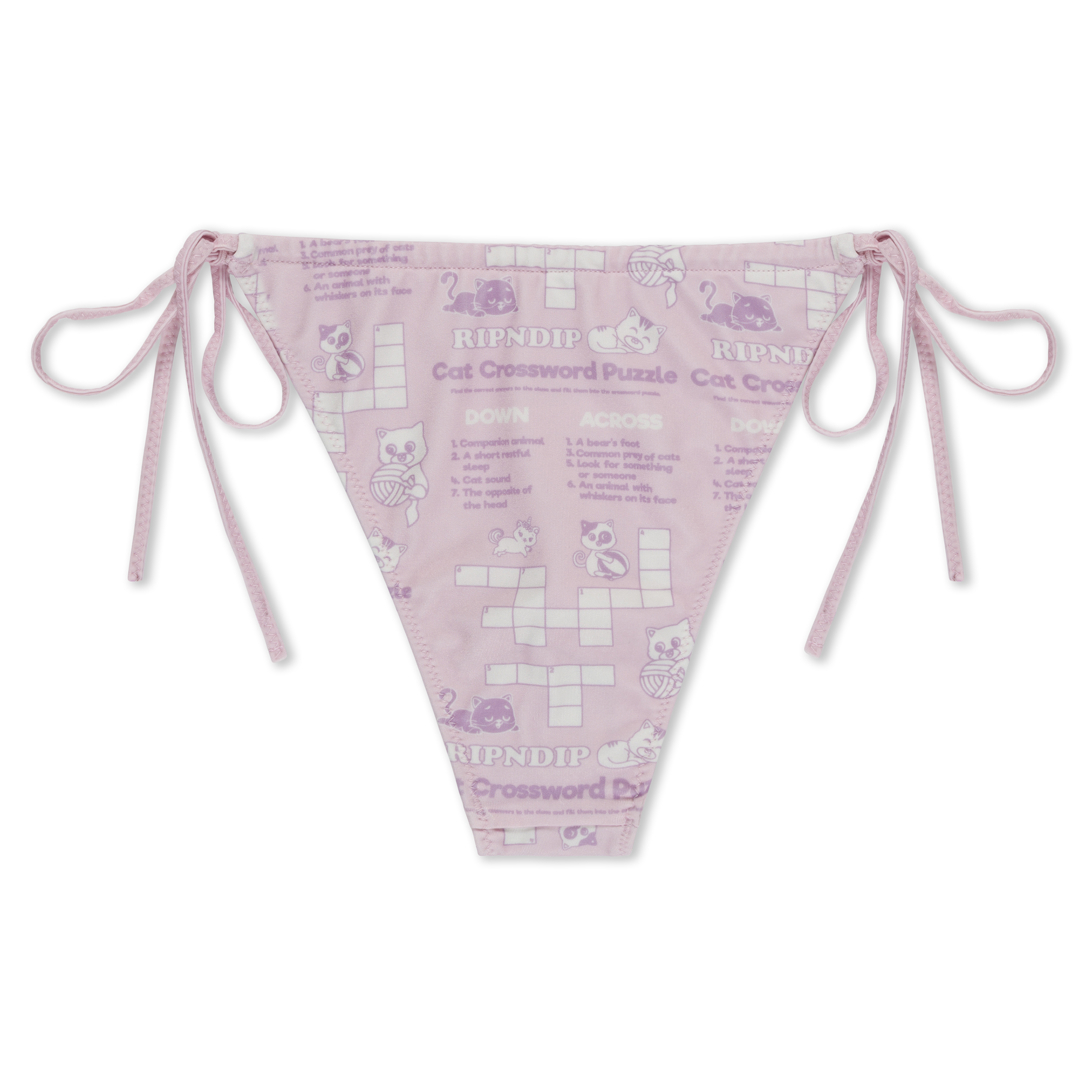 RIPNDIP Crossword 2PC Bikini Set (Pink)