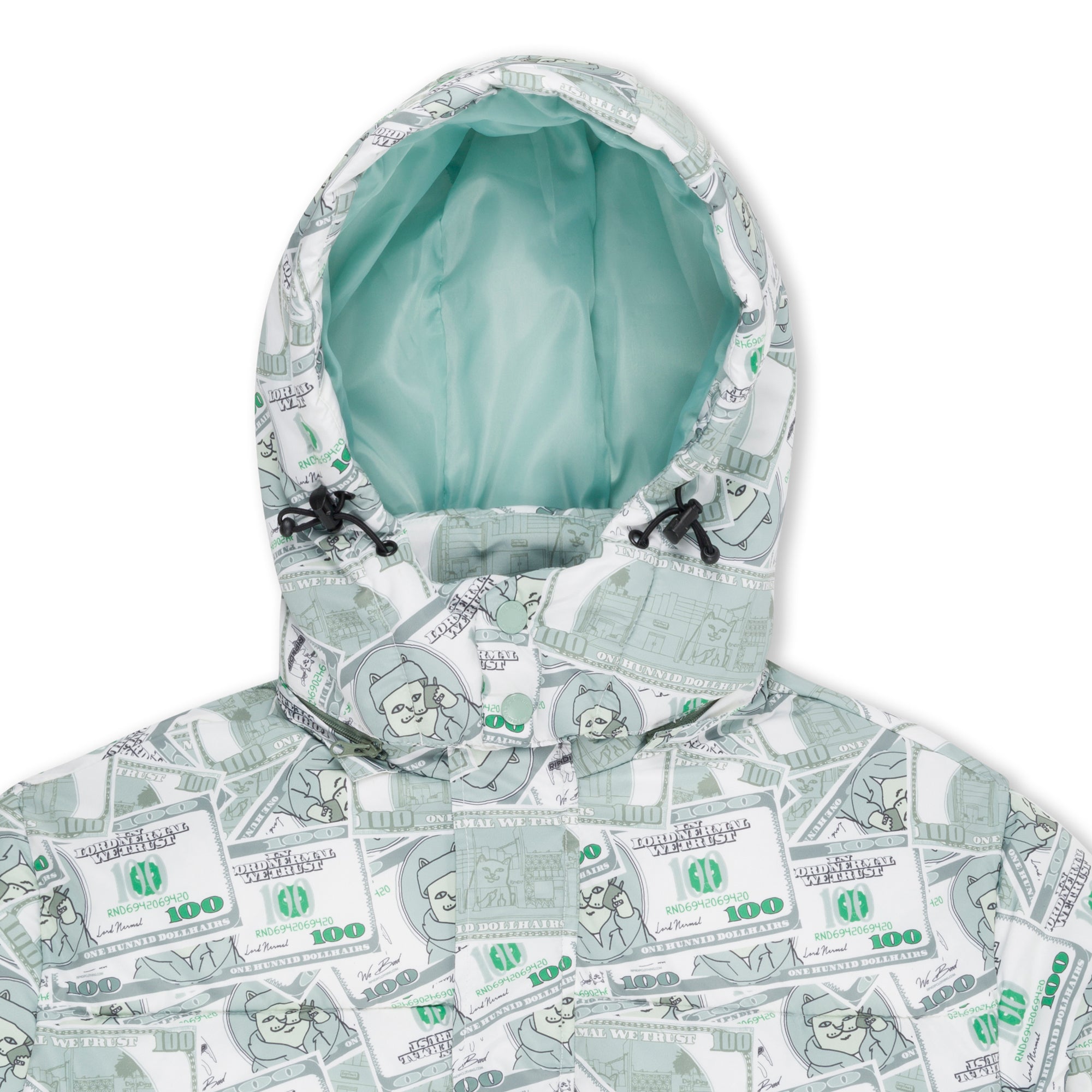 RIPNDIP Moneybag Puffer Jacket (Olive)