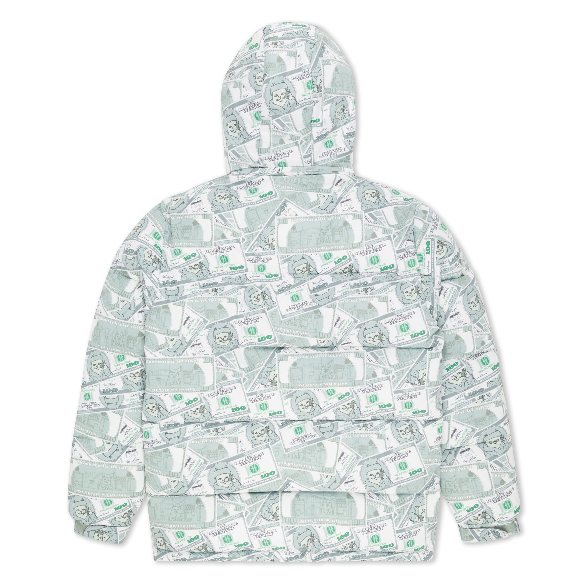 RIPNDIP Moneybag Puffer Jacket (Olive)