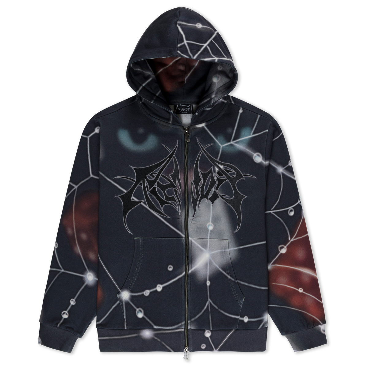 Redemption Zip Up Hoodie (Black Multi) – RIPNDIP