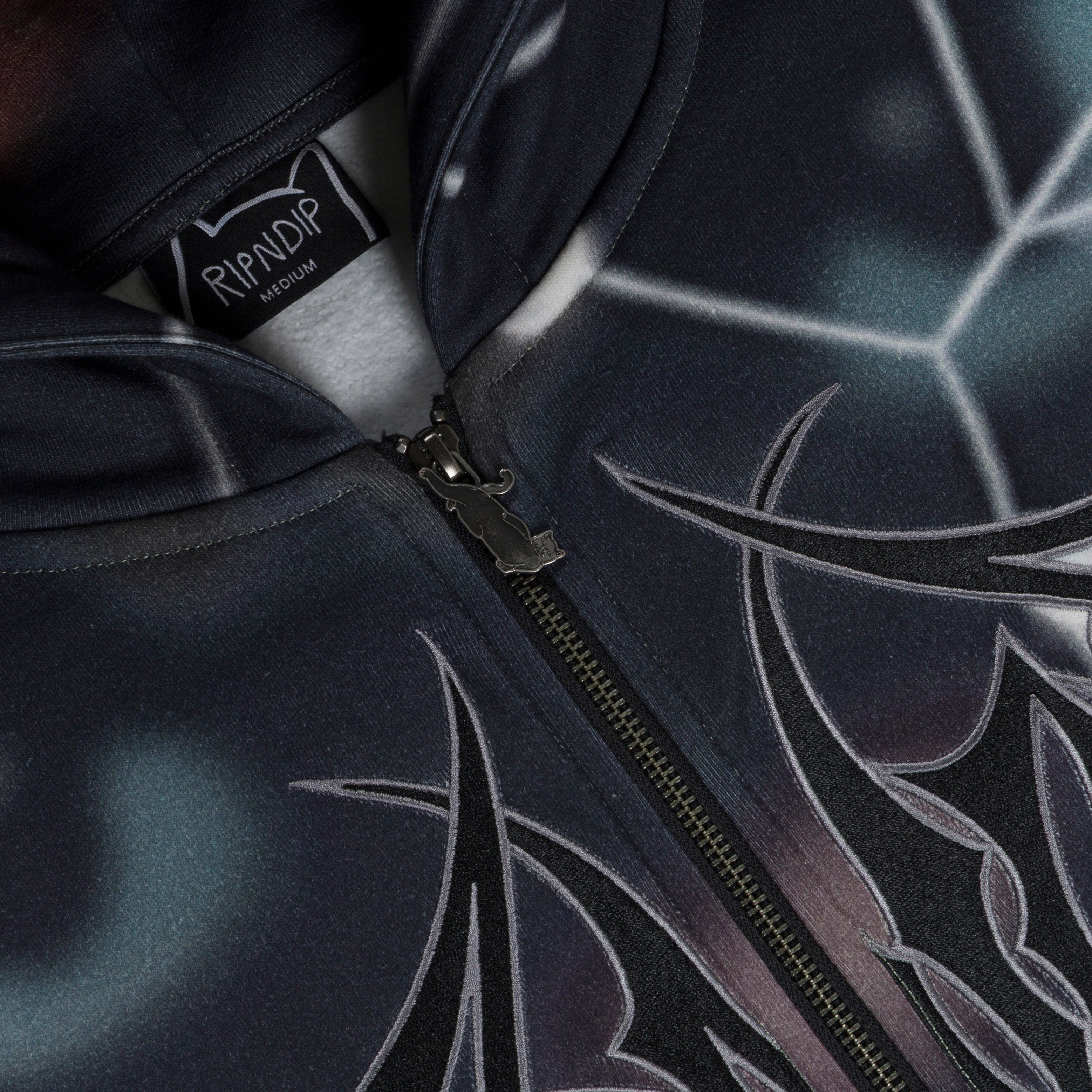 Redemption Zip Up Hoodie (Black Multi) – RIPNDIP