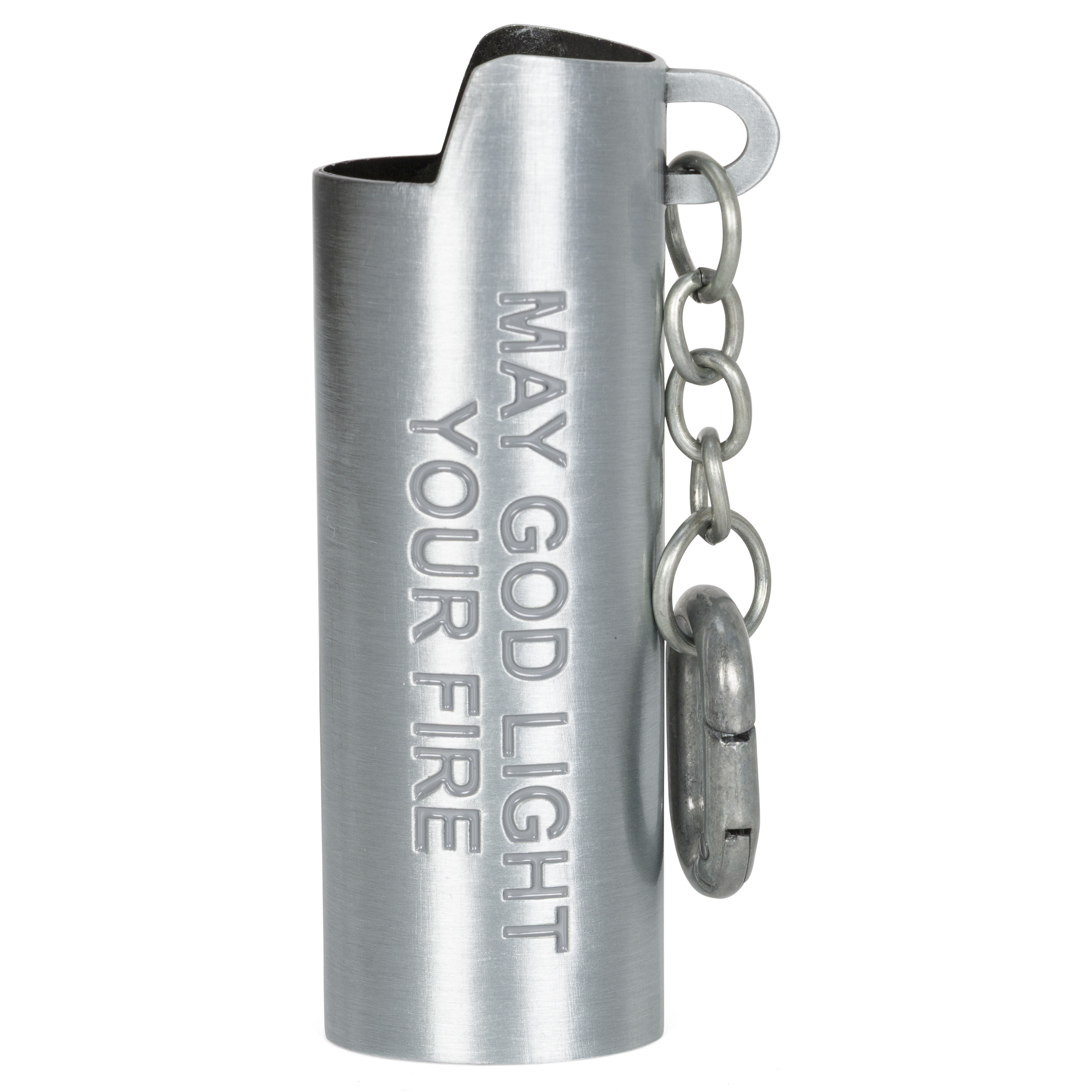 RIPNDIP Nerm Cross Lighter Keychain (Silver)