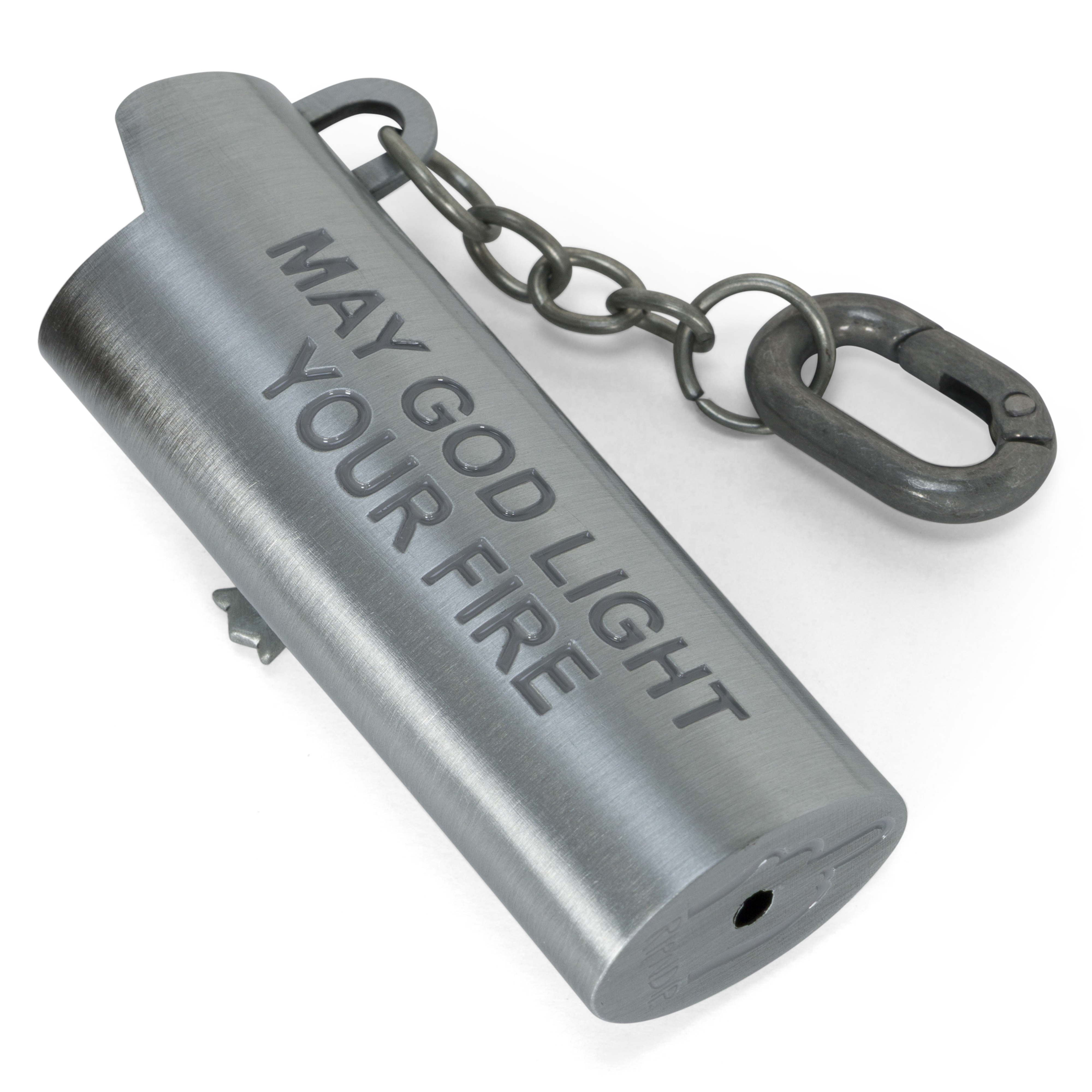 RIPNDIP Nerm Cross Lighter Keychain (Silver)