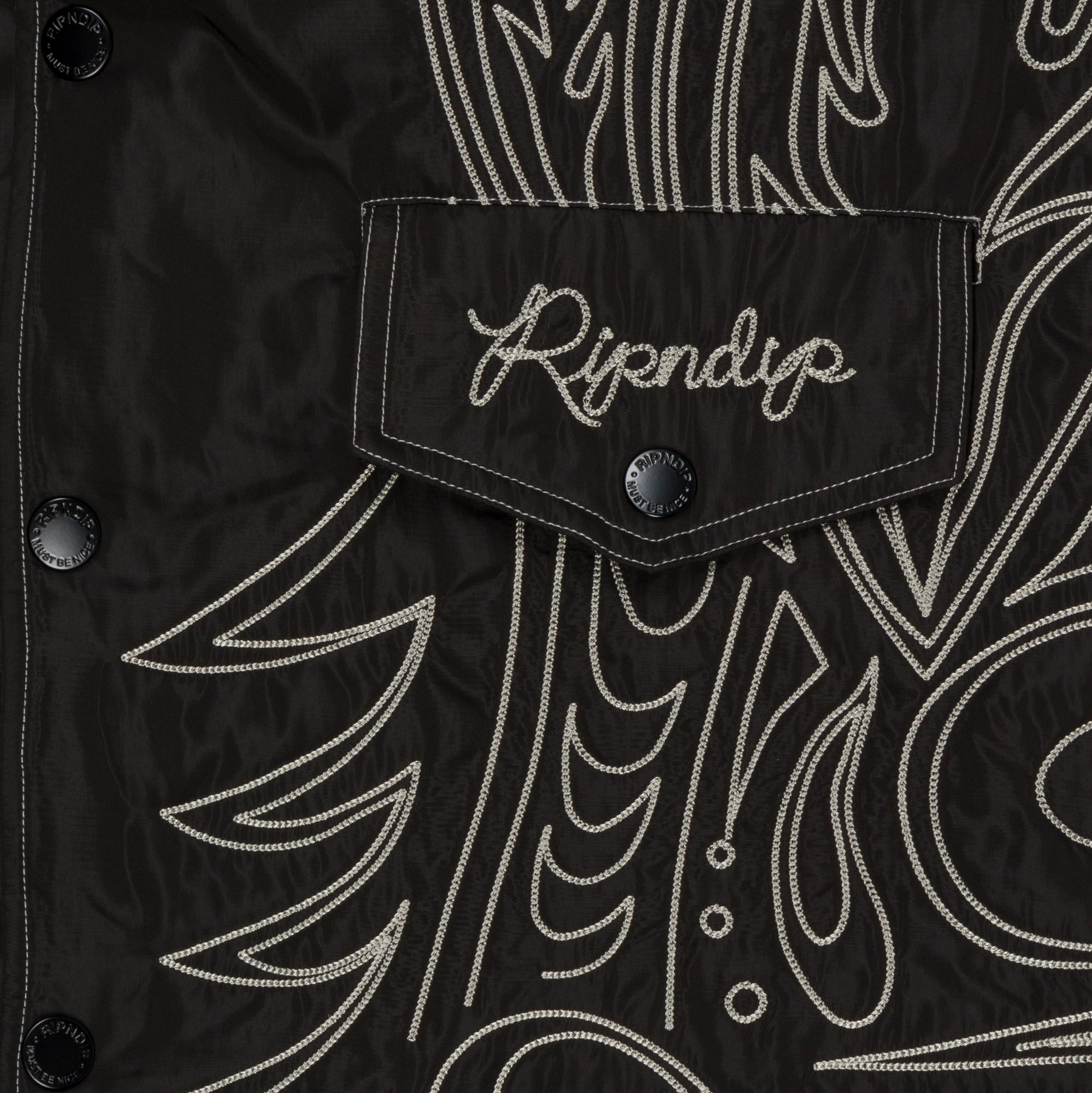 RIPNDIP Howdy Quilted Vest (Black)