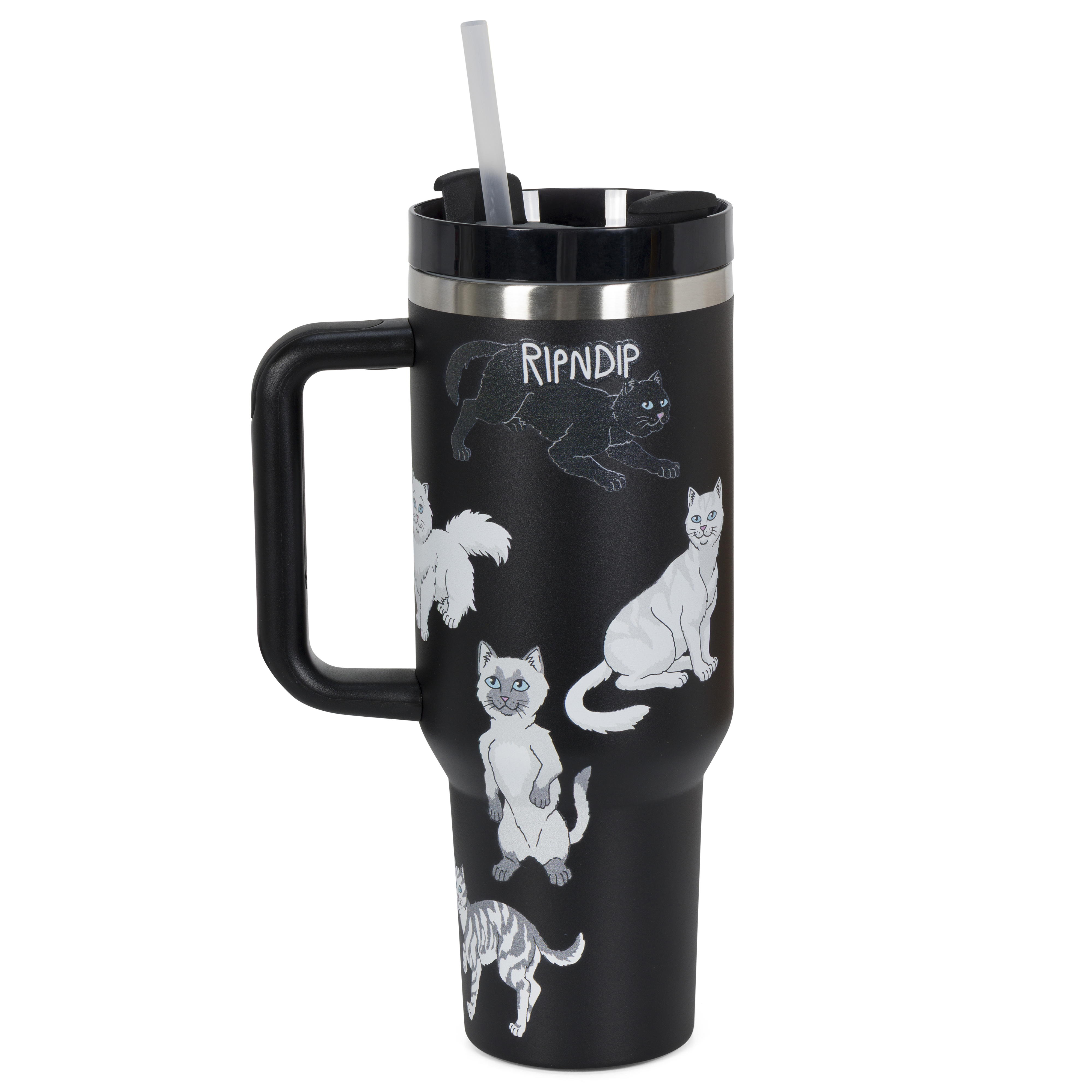 RIPNDIP Man I Love Felines Big Ol Cup Tumbler (Black)