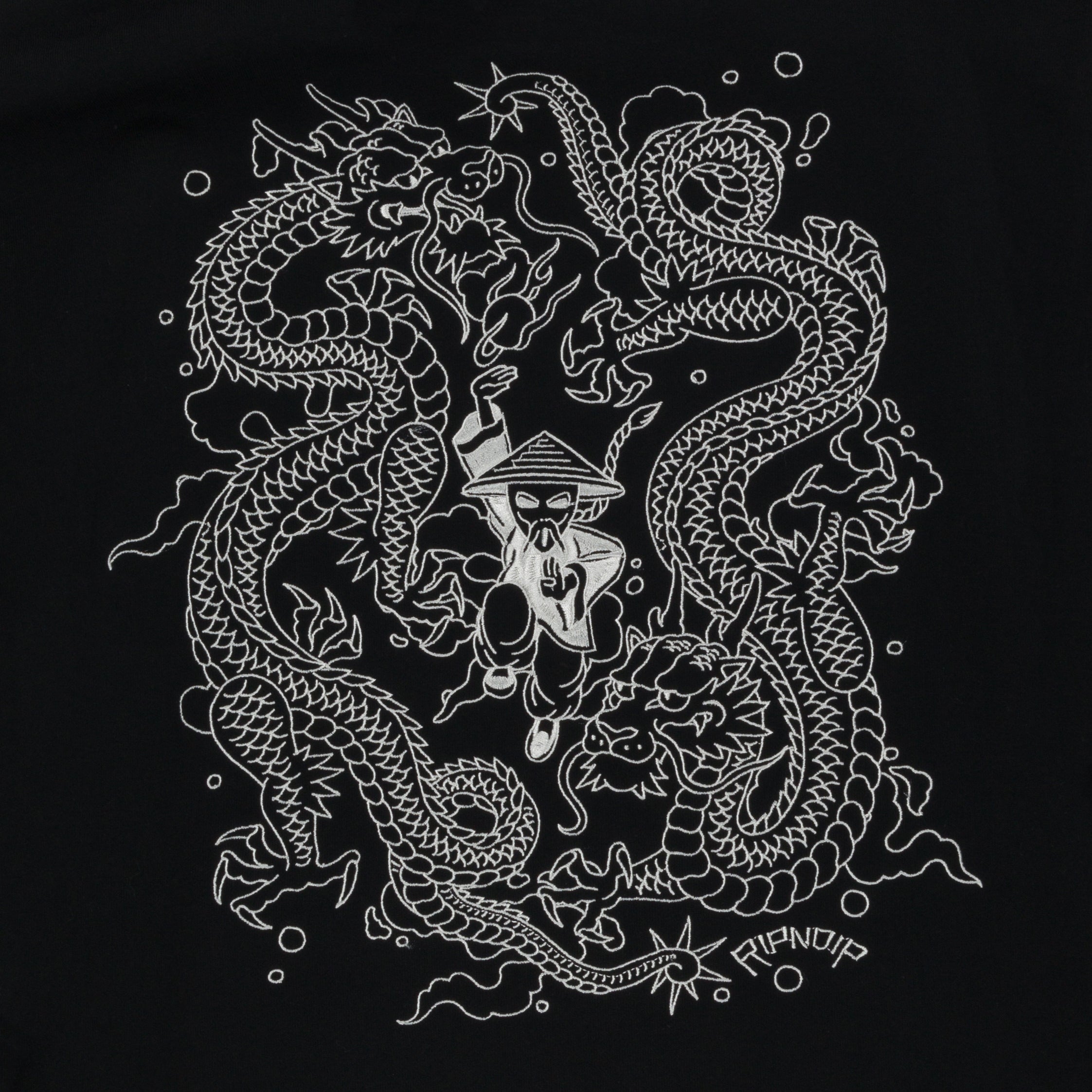 RIPNDIP Ryu Embroidered Hoodie (Black)