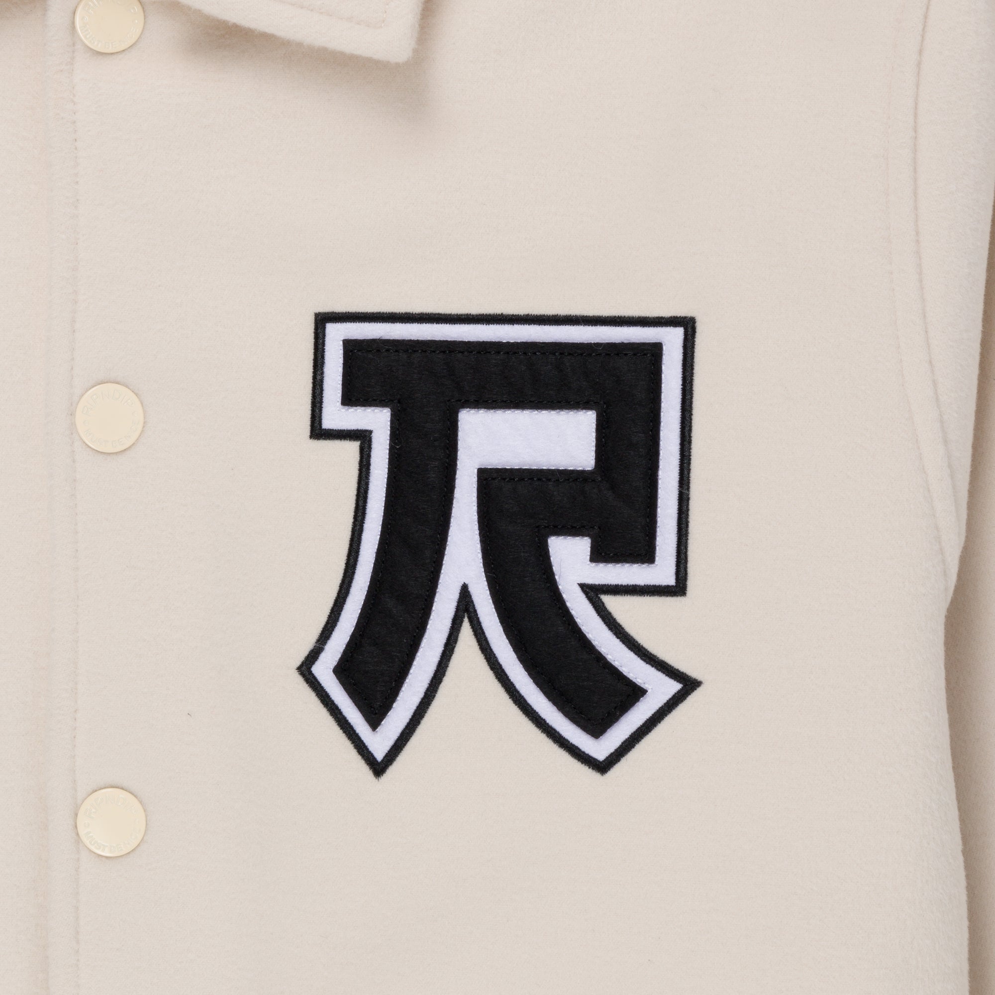 RIPNDIP Lucky Nerm Varsity Jacket (Cream)