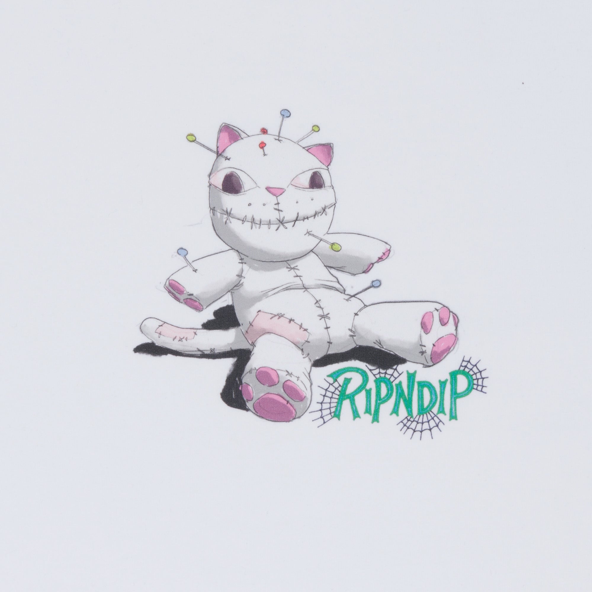 RIPNDIP Travis Cropped Baby Tee (White)