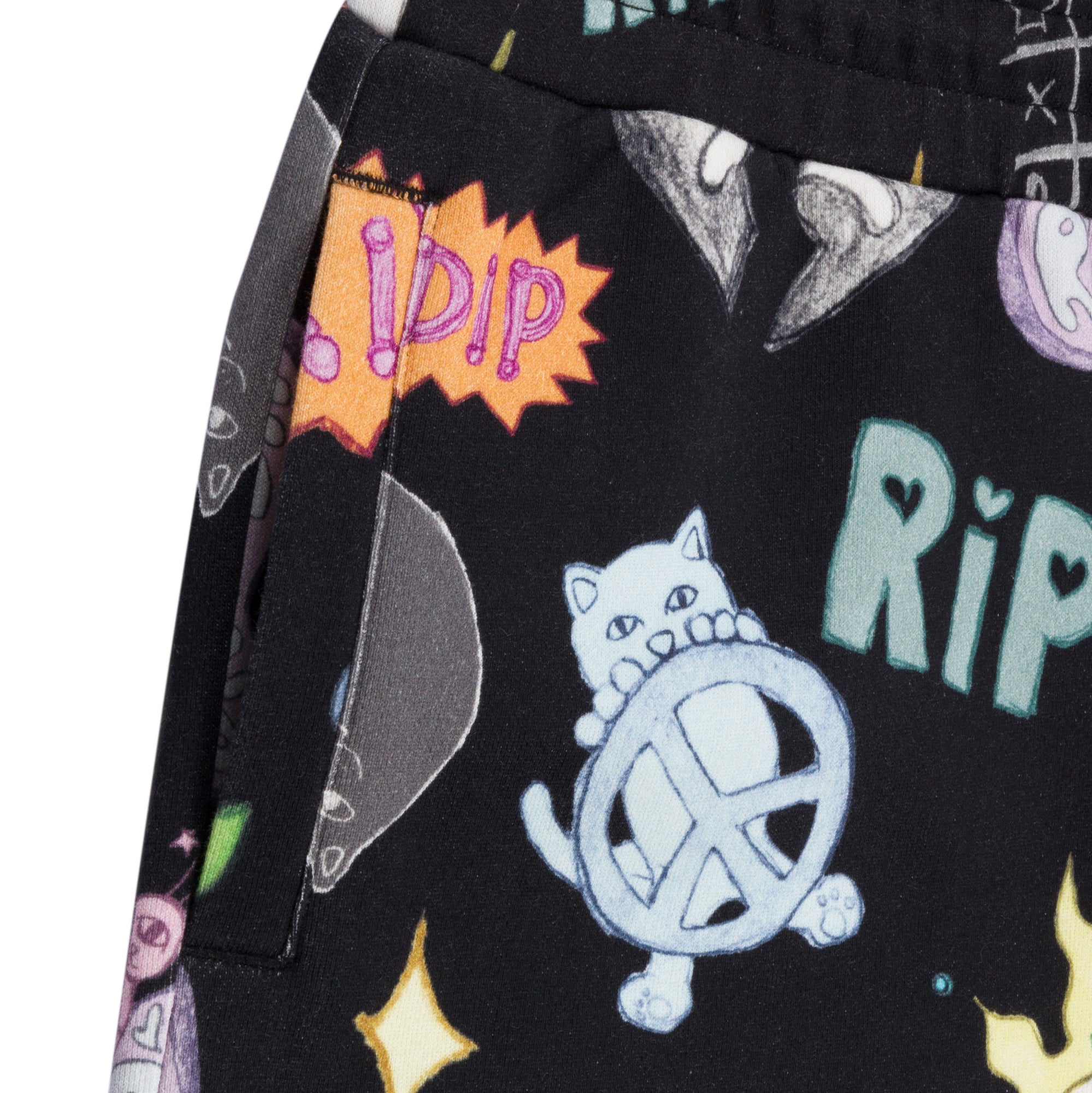 RIPNDIP Circo Loco Sweatshorts (Black)