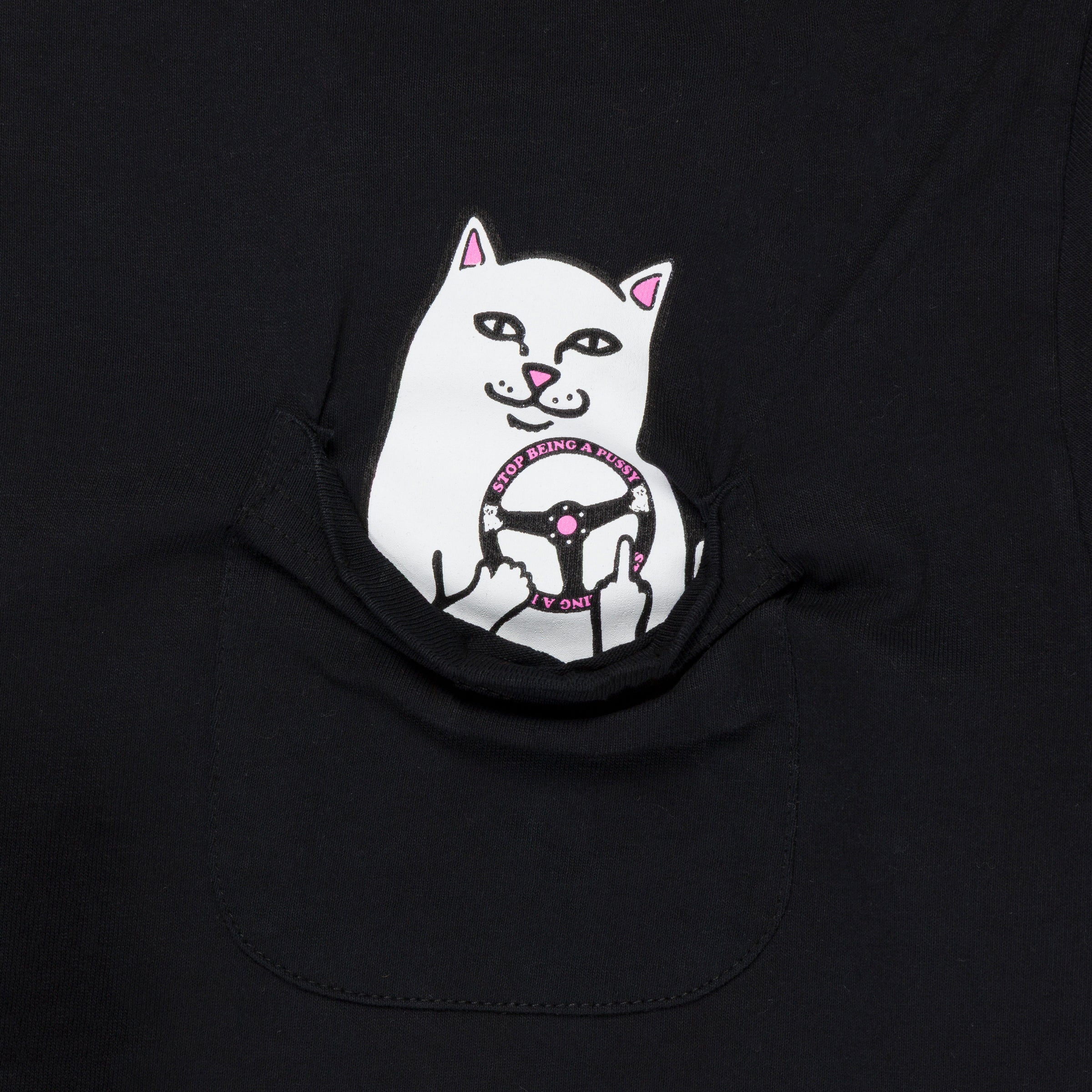 RIPNDIP Ripndip x NRG Lord Nermal Pocket Tee (Black)