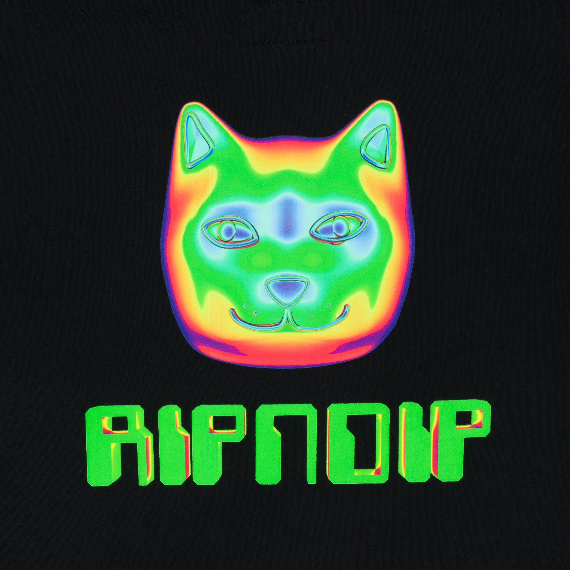 RIPNDIP Thermal Nermal Cropped Hoodie (Black)