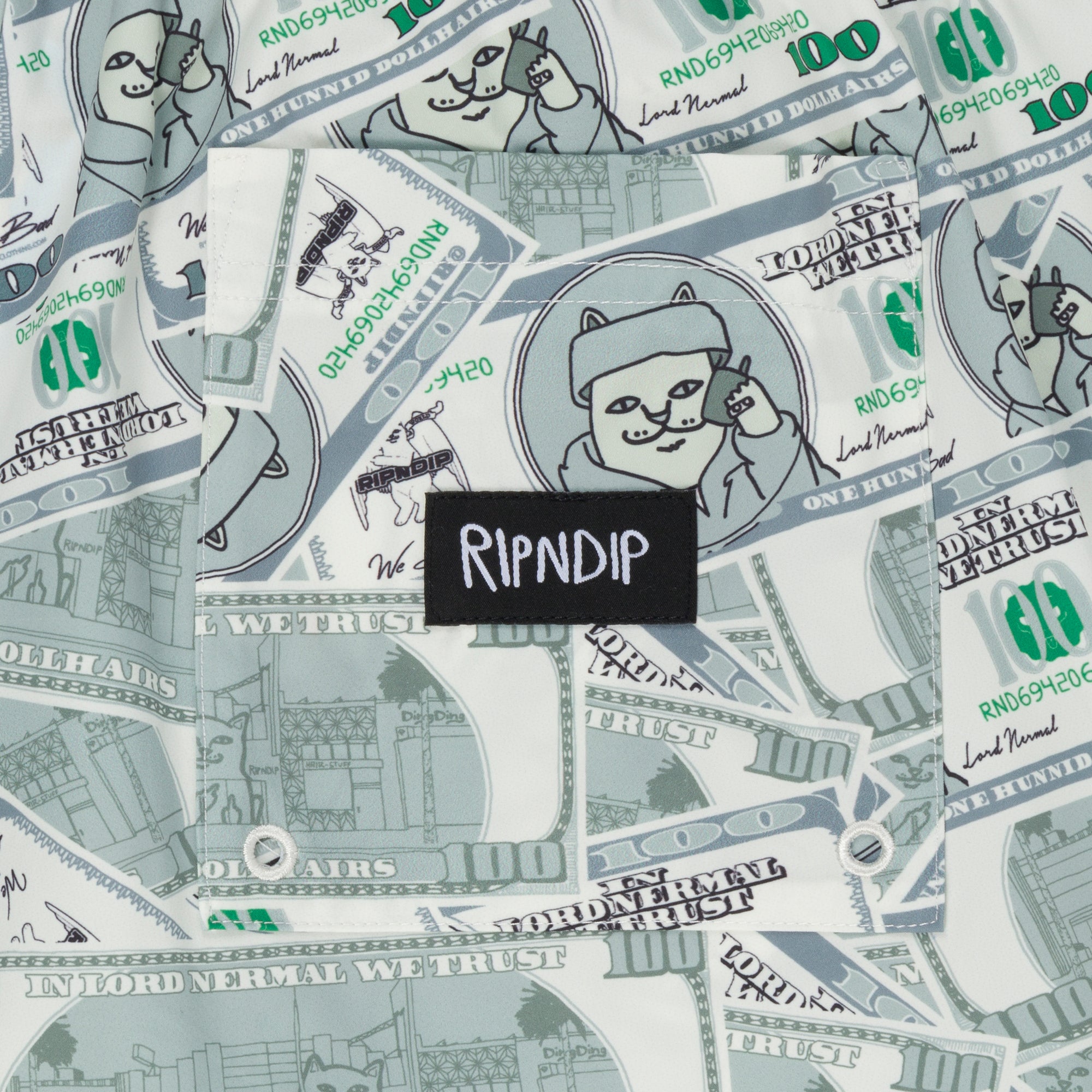 RIPNDIP Moneybag Swim Shorts (Olive)