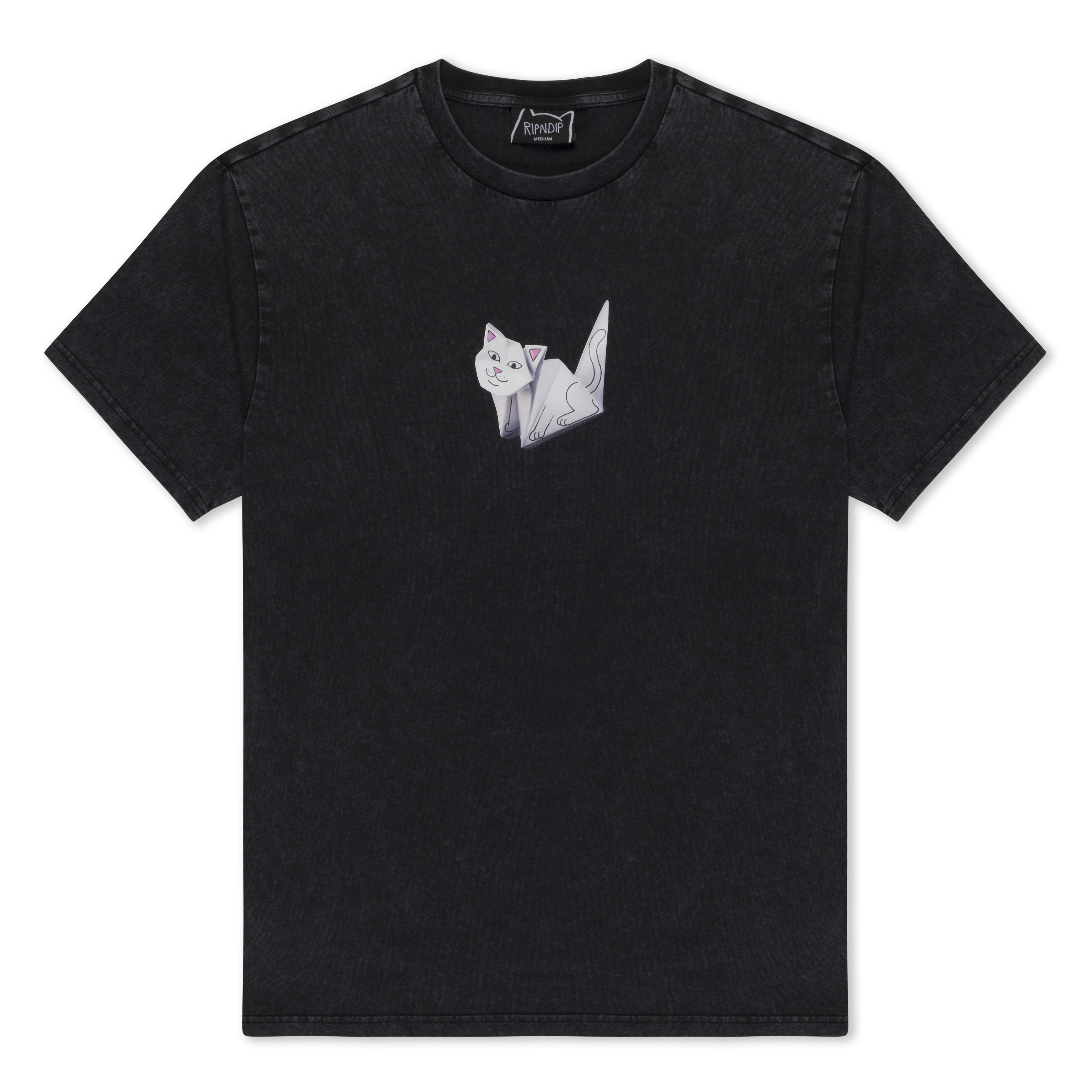 RIPNDIP Origami Tee (Black Vintage Wash)