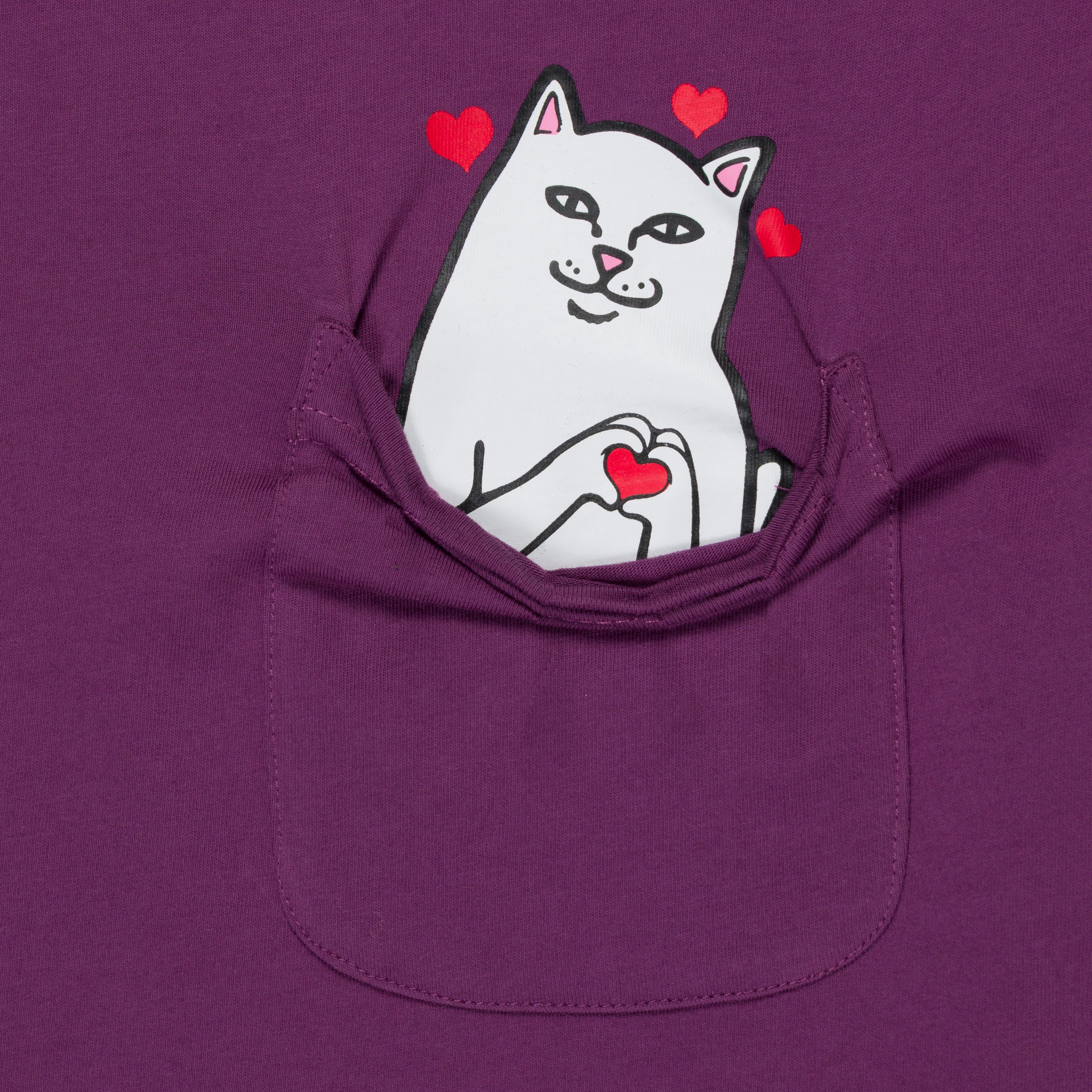 RIPNDIP Nermal Loves Pocket Tee (Plum)