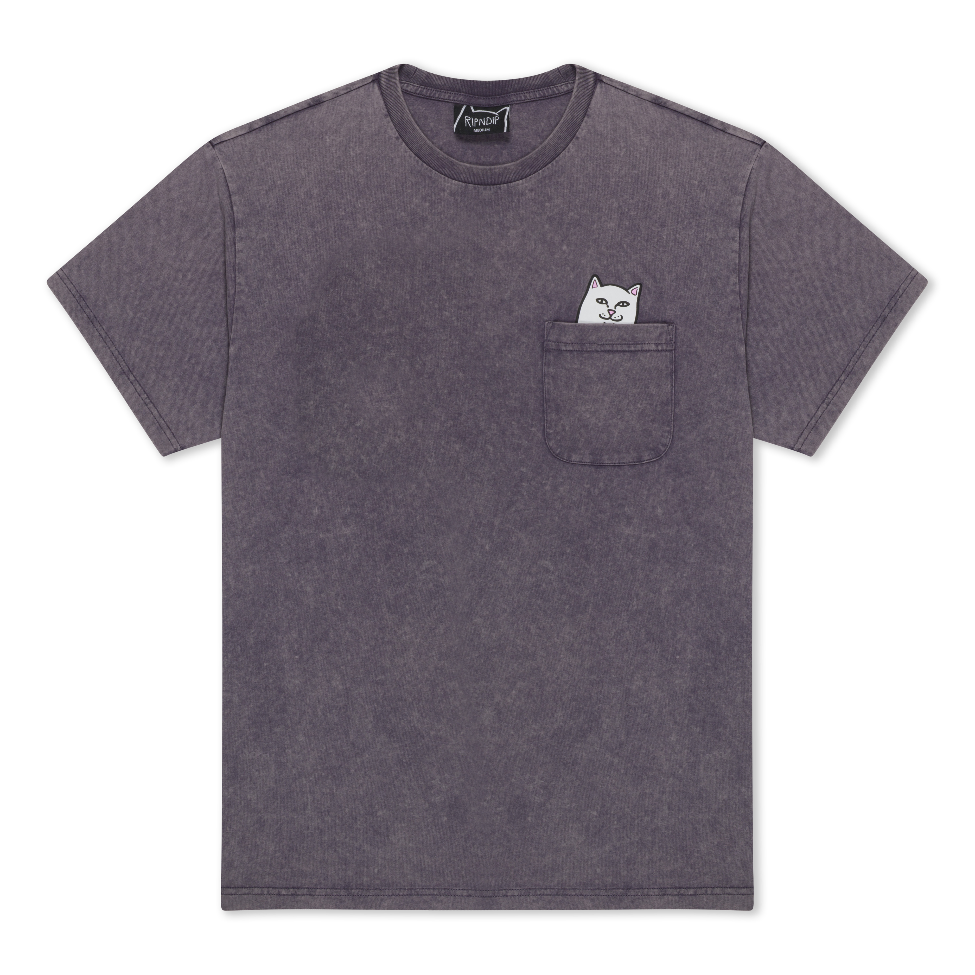 RIPNDIP Lord Nermal Pocket Tee (Grape Vintage Wash)