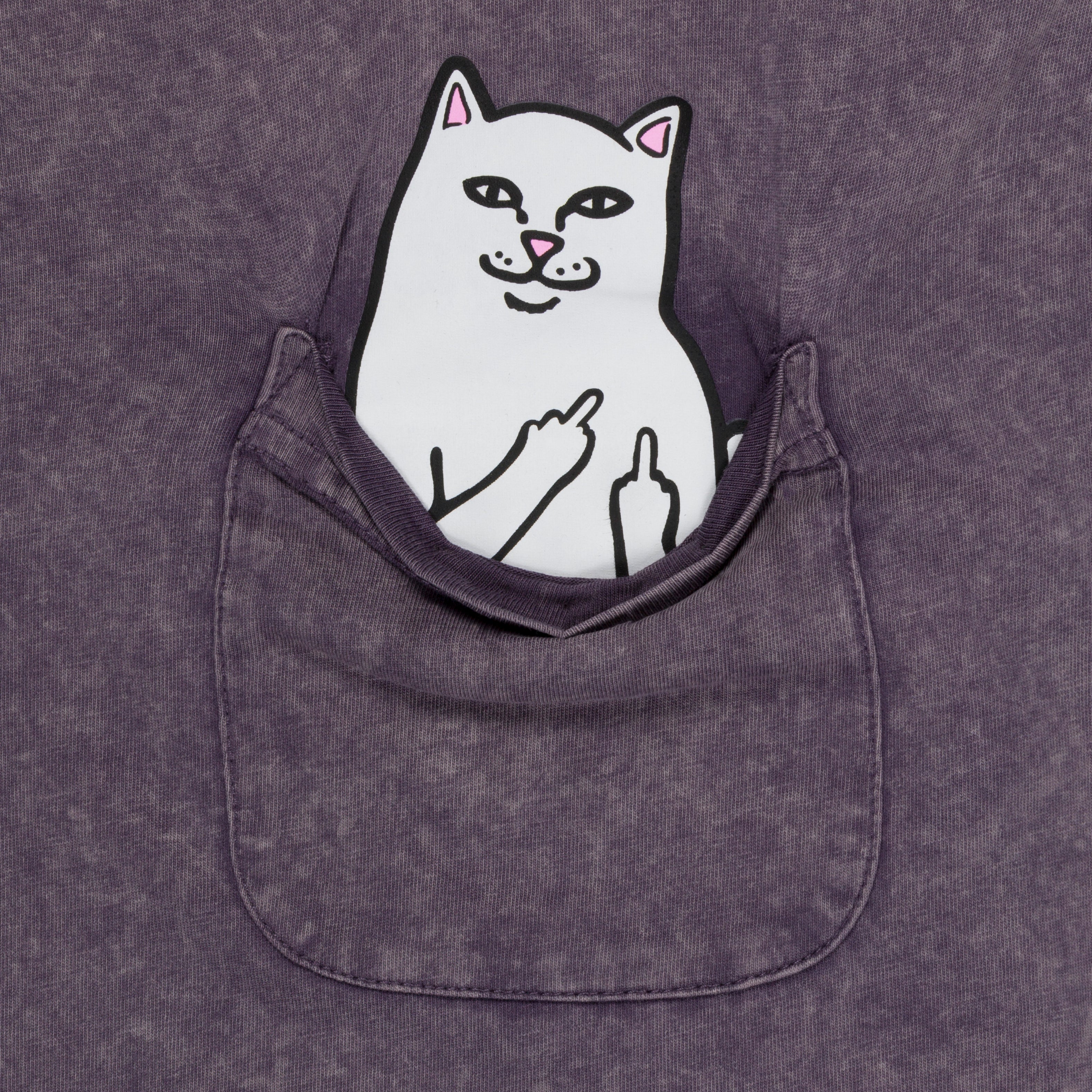RIPNDIP Lord Nermal Pocket Tee (Grape Vintage Wash)