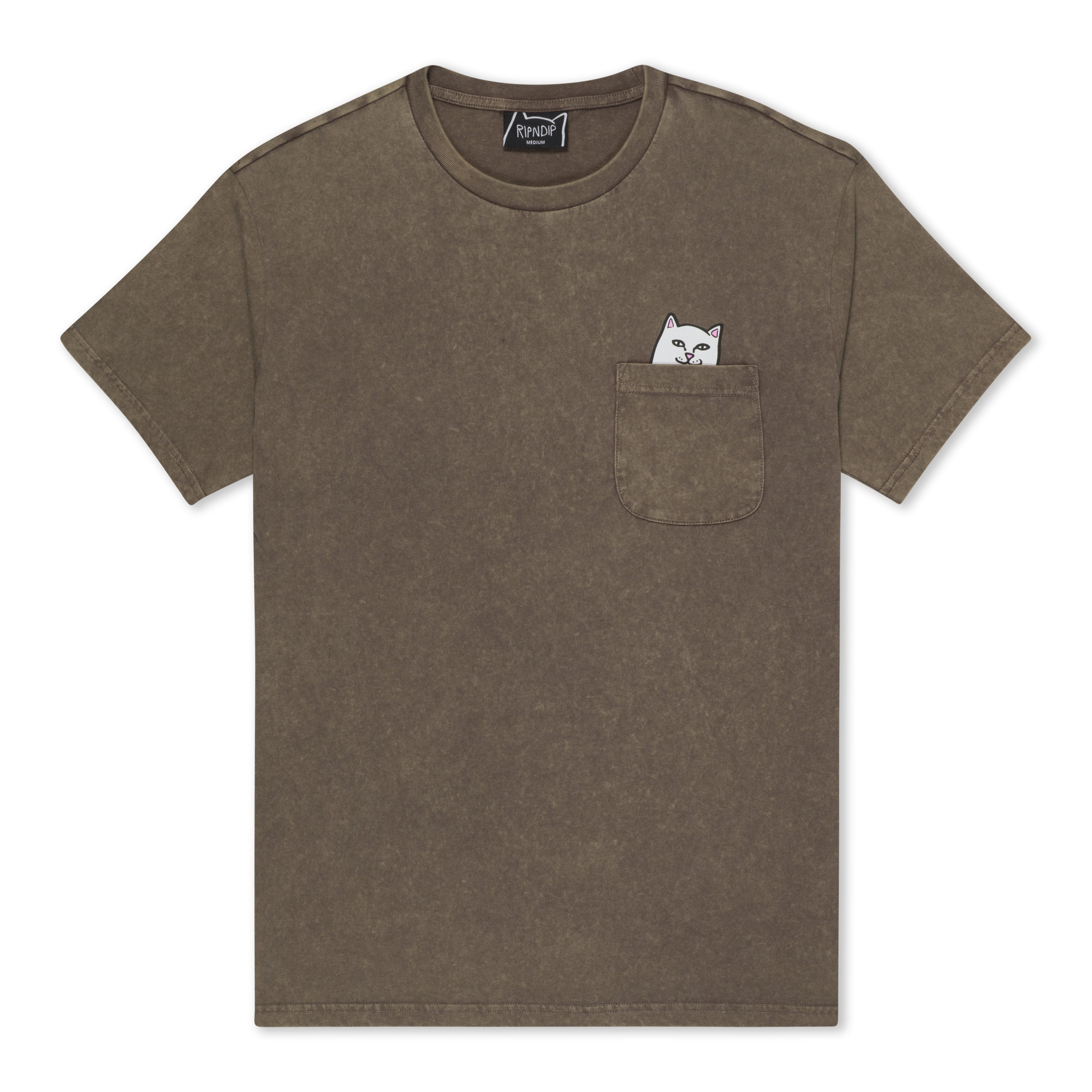 RIPNDIP Lord Nermal Pocket Tee (Brown Vintage Wash)