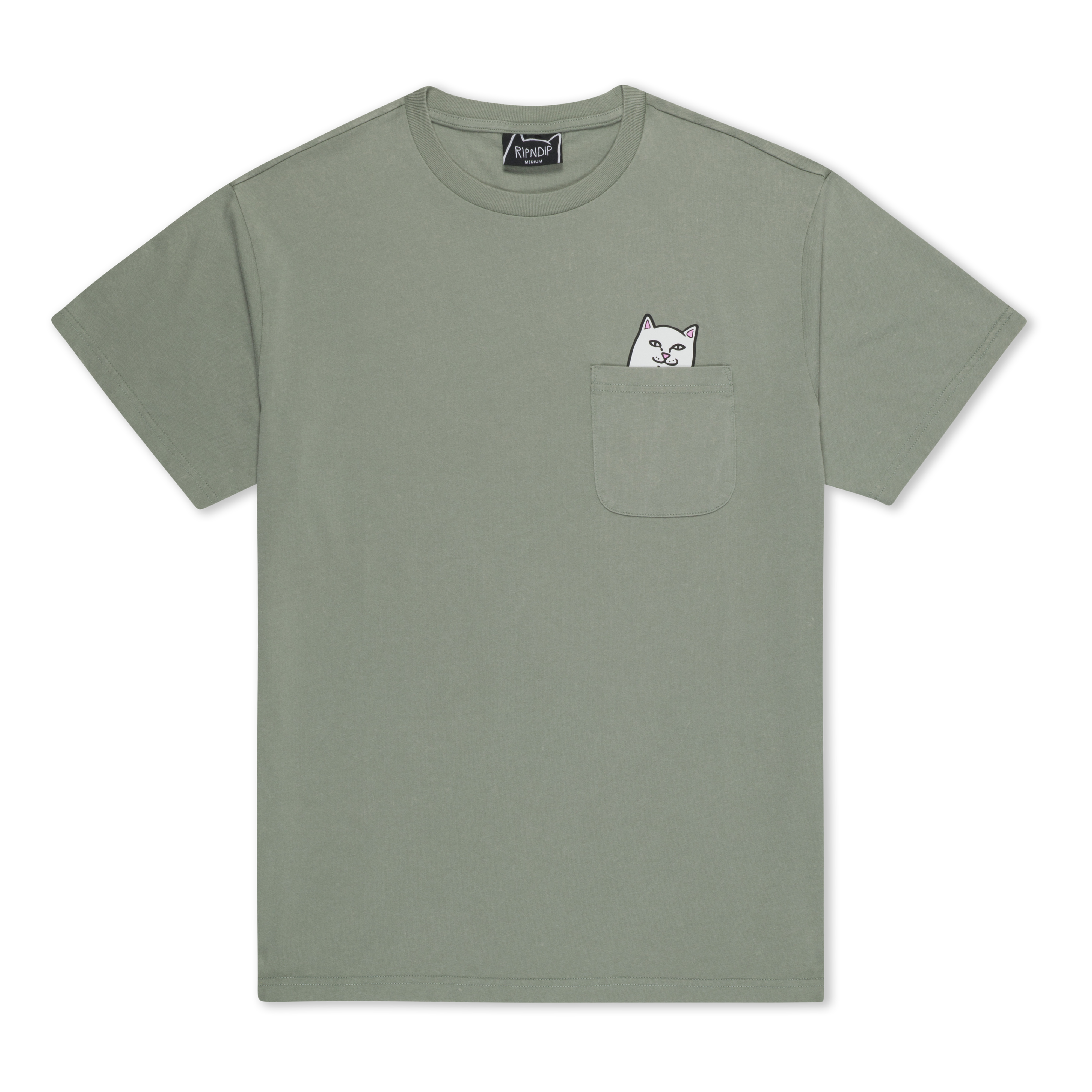 RIPNDIP Lord Nermal Pocket Tee (Sage Vintage Wash)