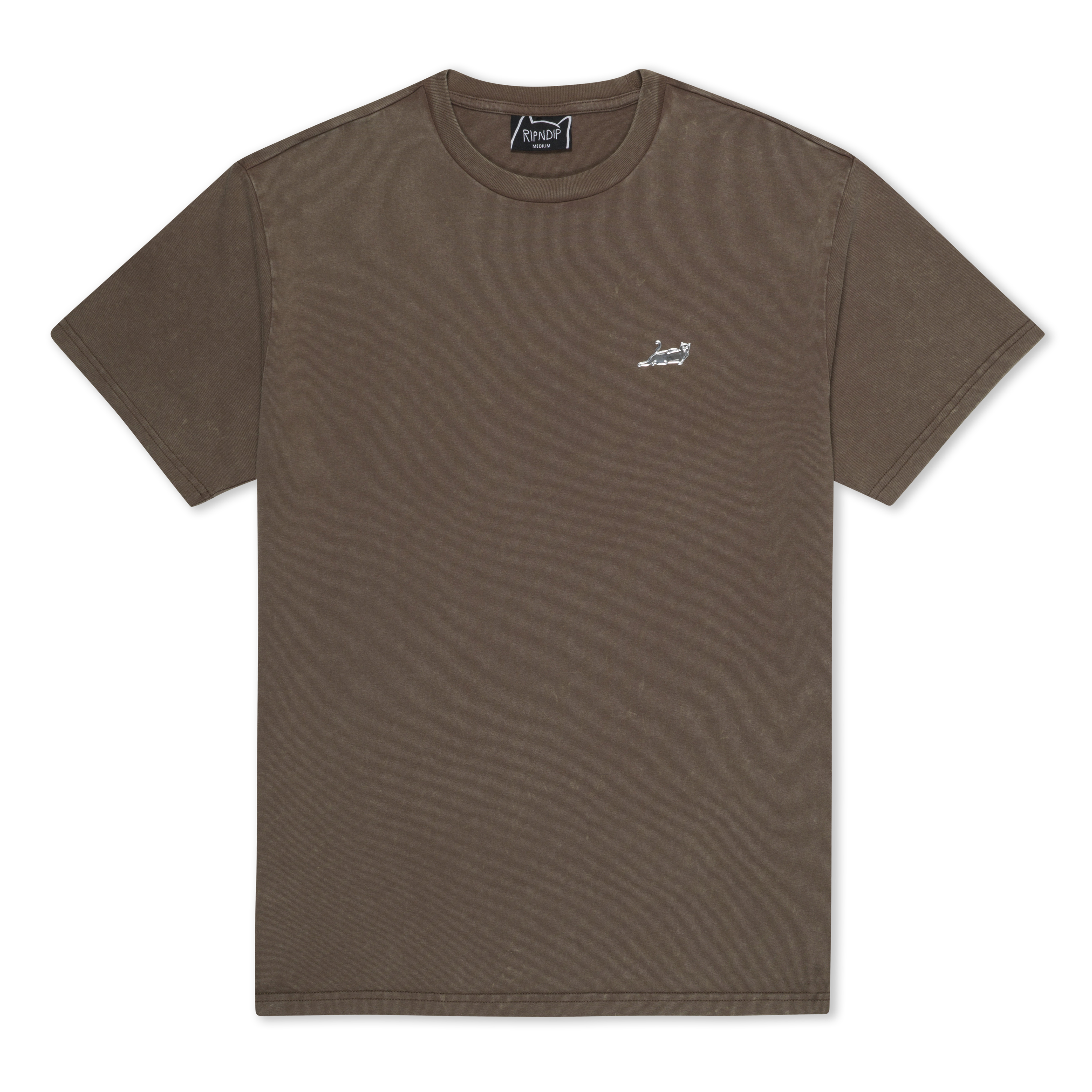RIPNDIP Castanza Short Sleeve Tee (Brown Vintage Wash)