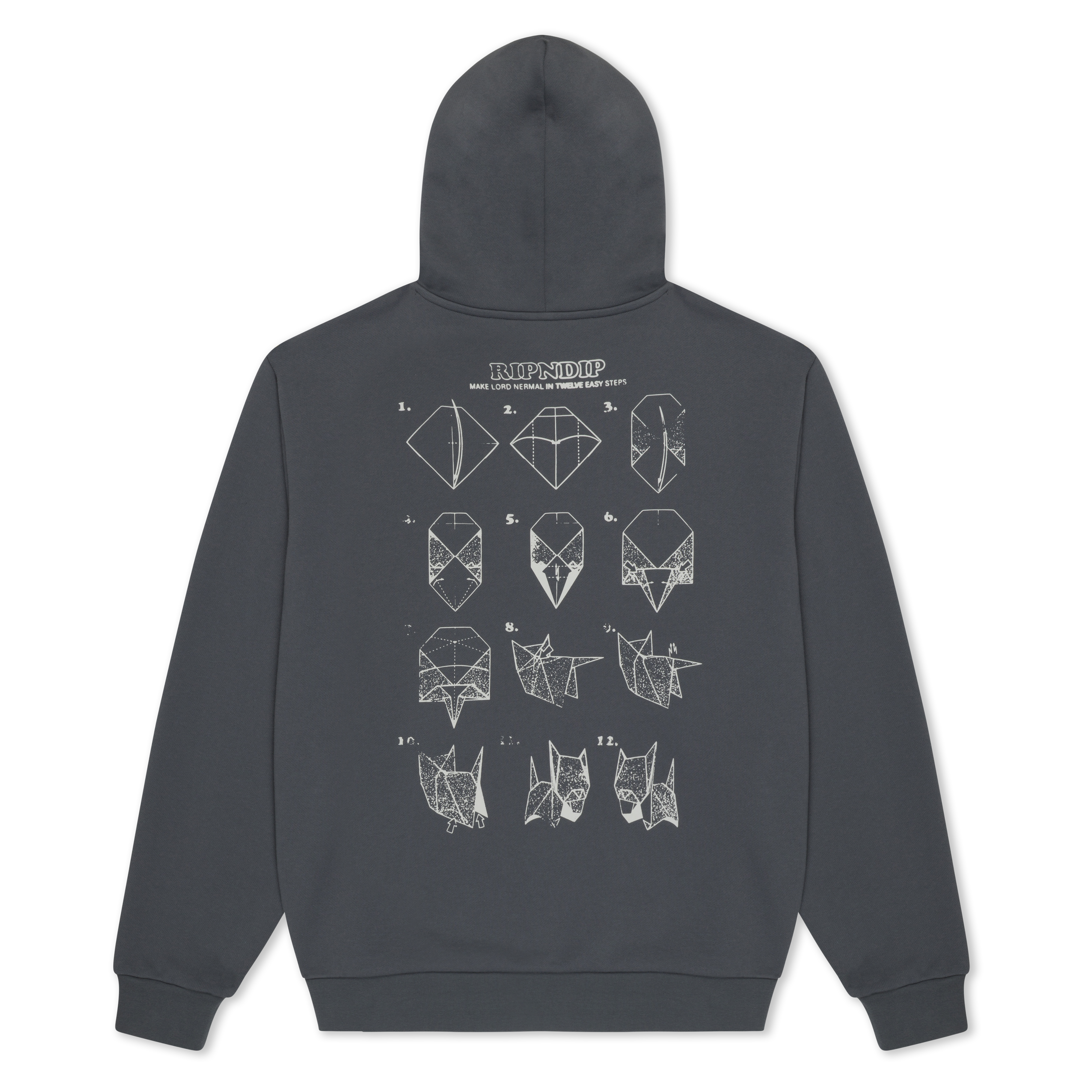 Origami Hoodie (Charcoal) – RIPNDIP Origami Hoodie (Charcoal) – RIPNDIP