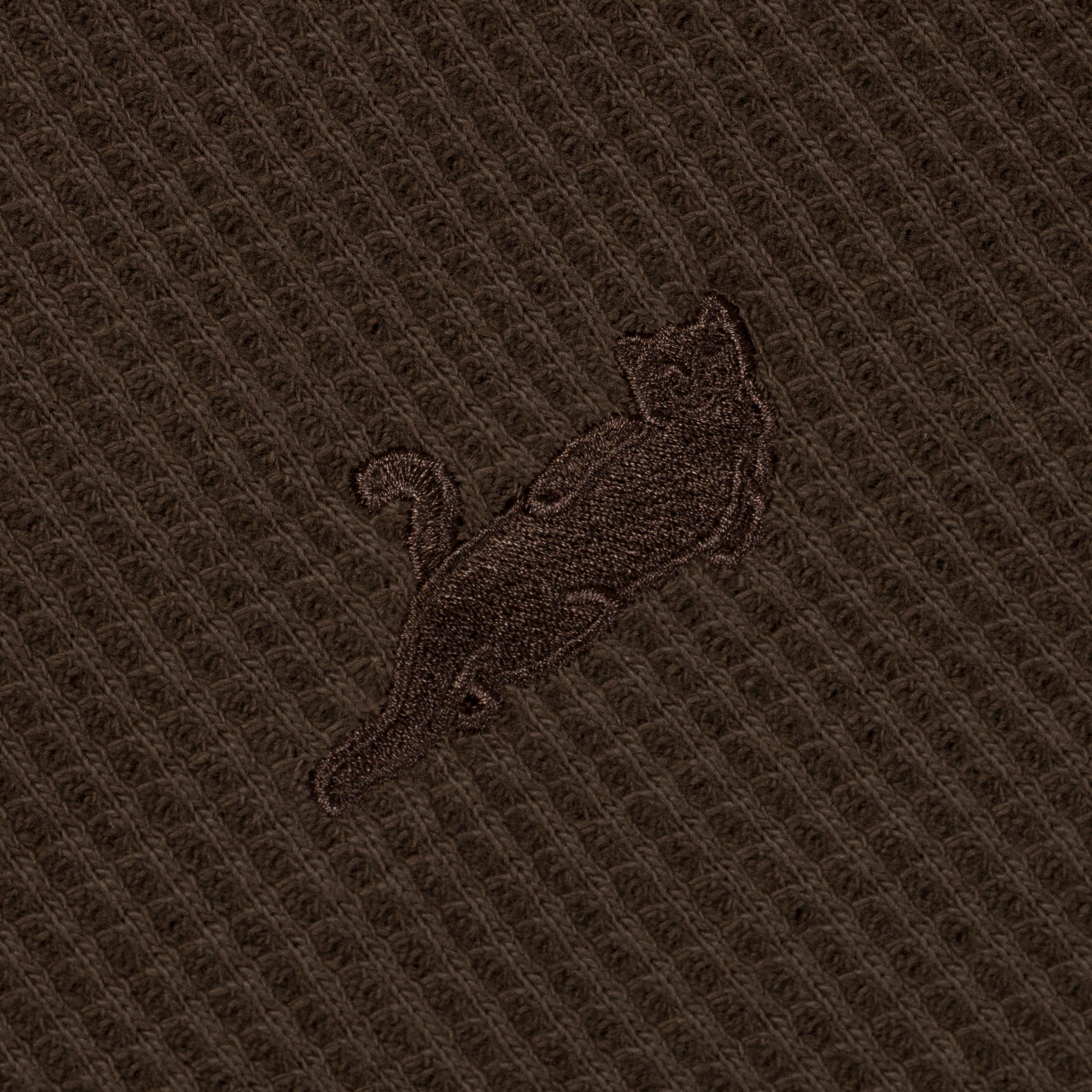 RIPNDIP Castanza Waffle Knit Zip Up Hoodie (Brown)