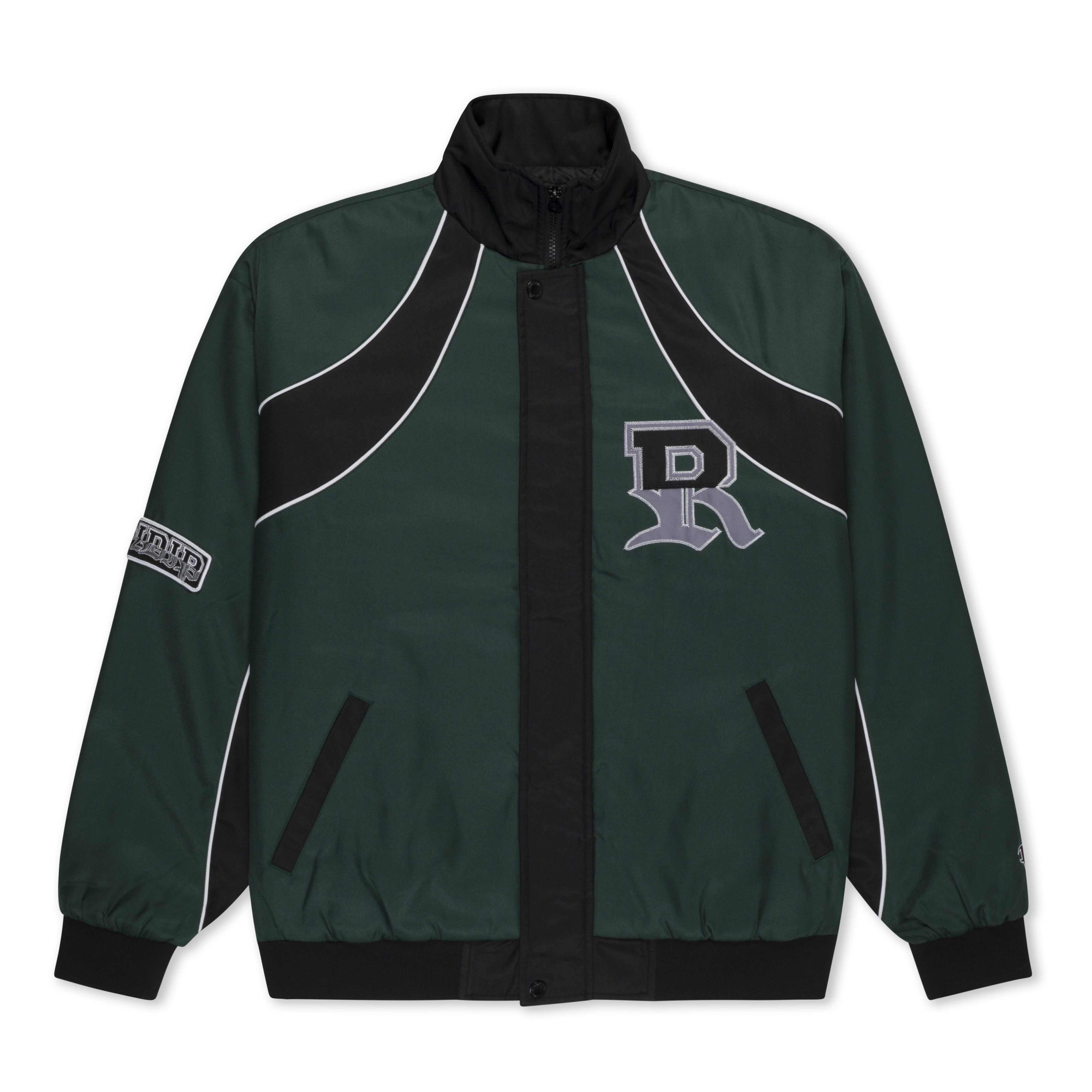 RIPNDIP Athletics Race Jacket (Hunter Green / Black) RIPNDIP Athletics Race Jacket (Hunter Green / Black)