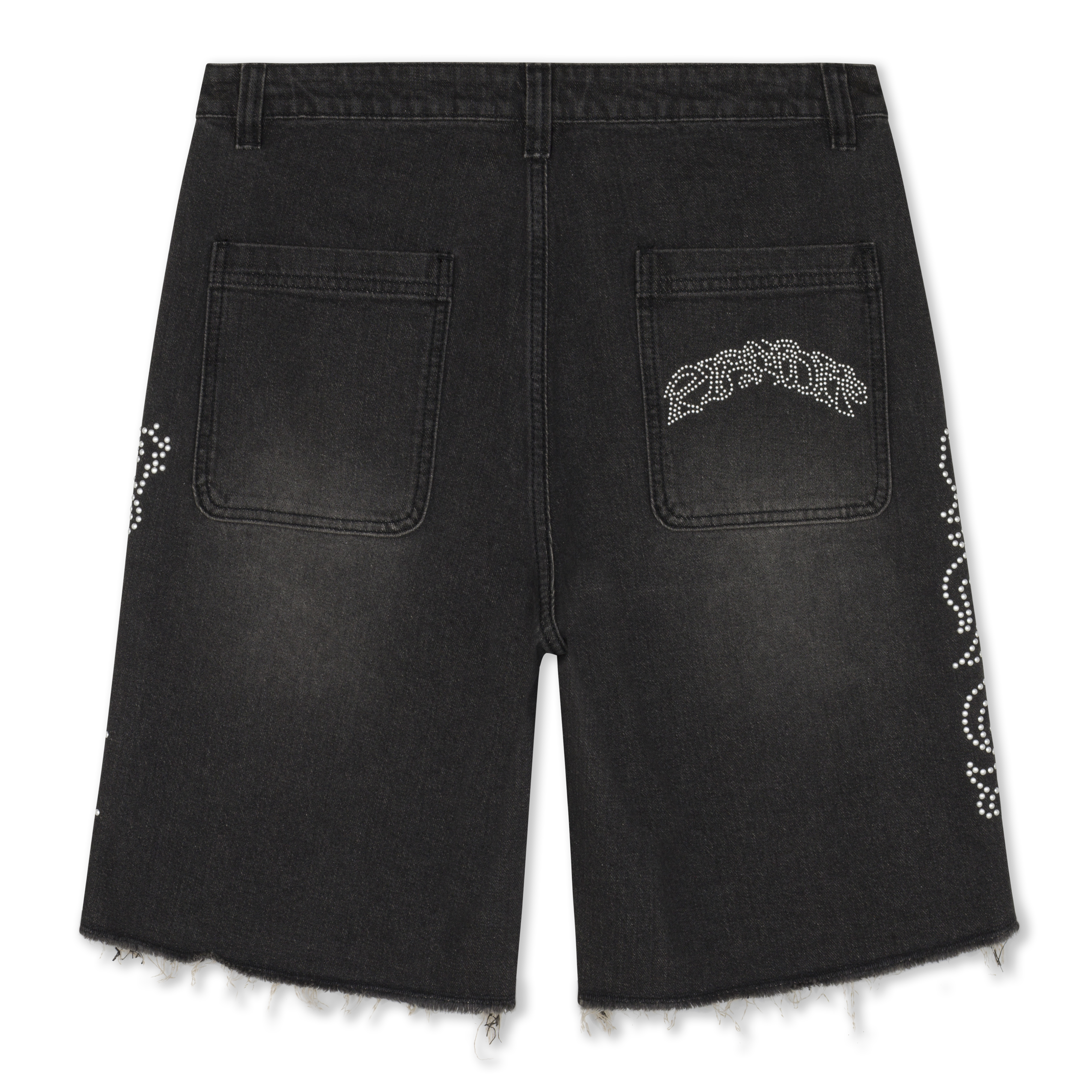 RIPNDIP Pretty Flacko Denim Shorts (Black Vintage Wash Denim)