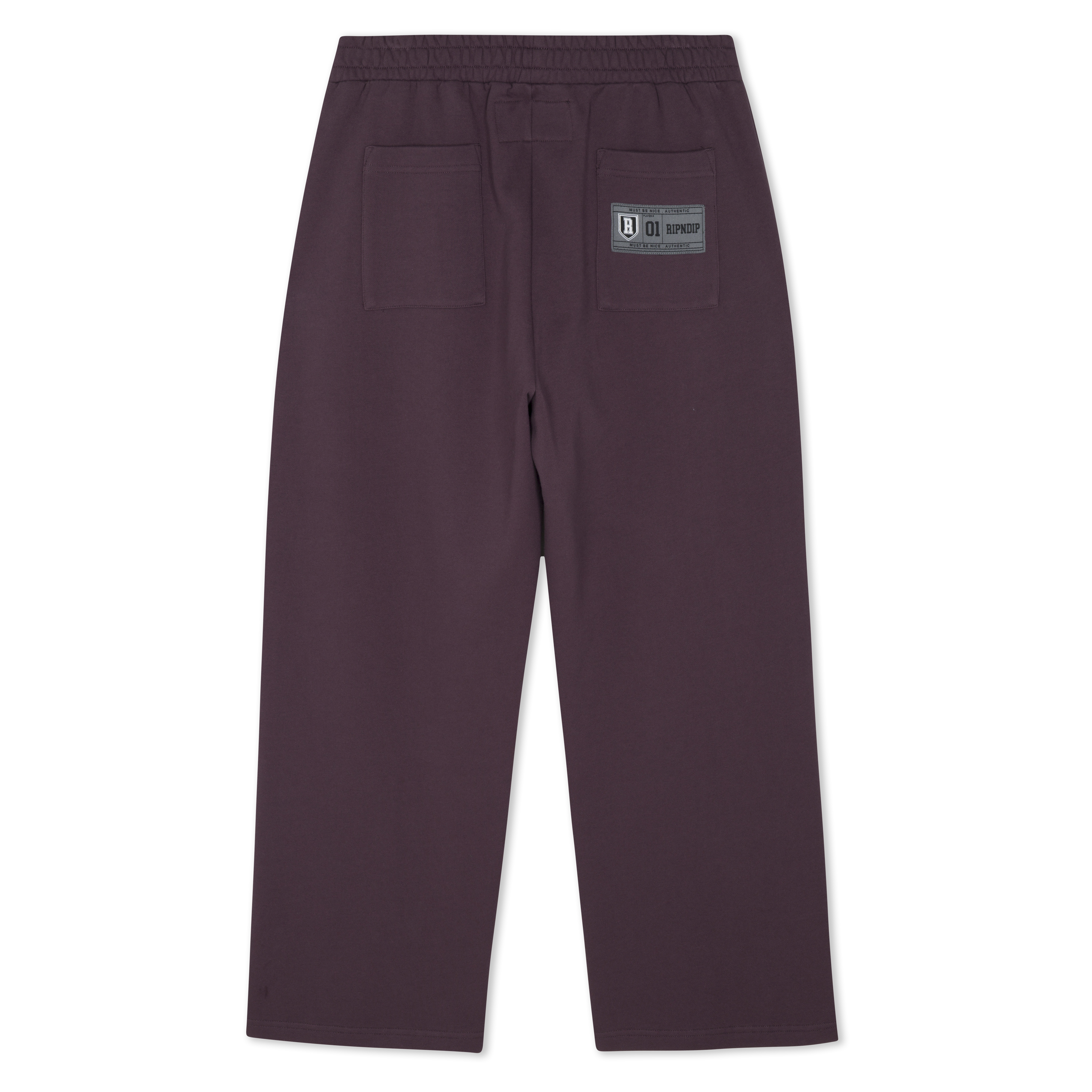RIPNDIP No Days Off Straight Leg Sweatpants (Plum)