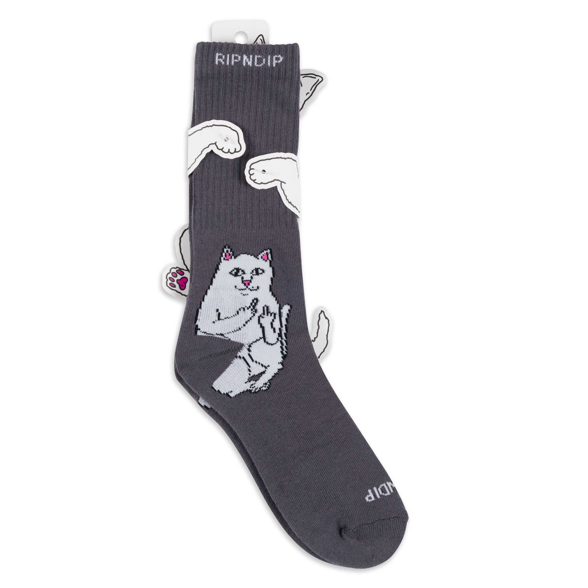 RIPNDIP Lord Nermal Socks (Charcoal)