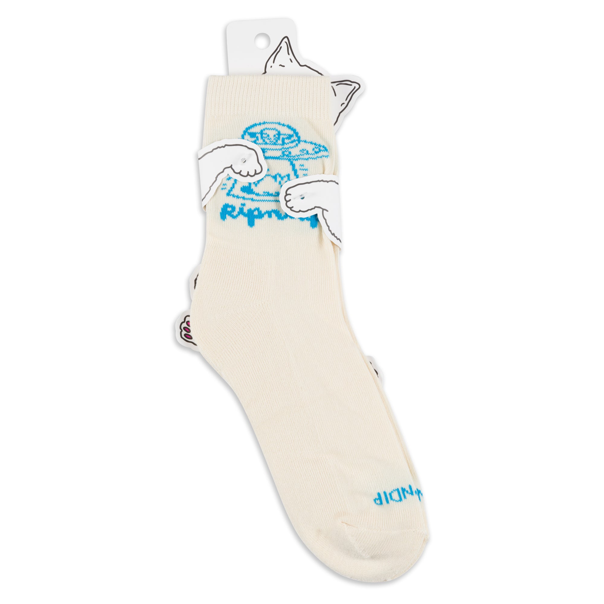 RIPNDIP Blonded Mid Socks (Off White)