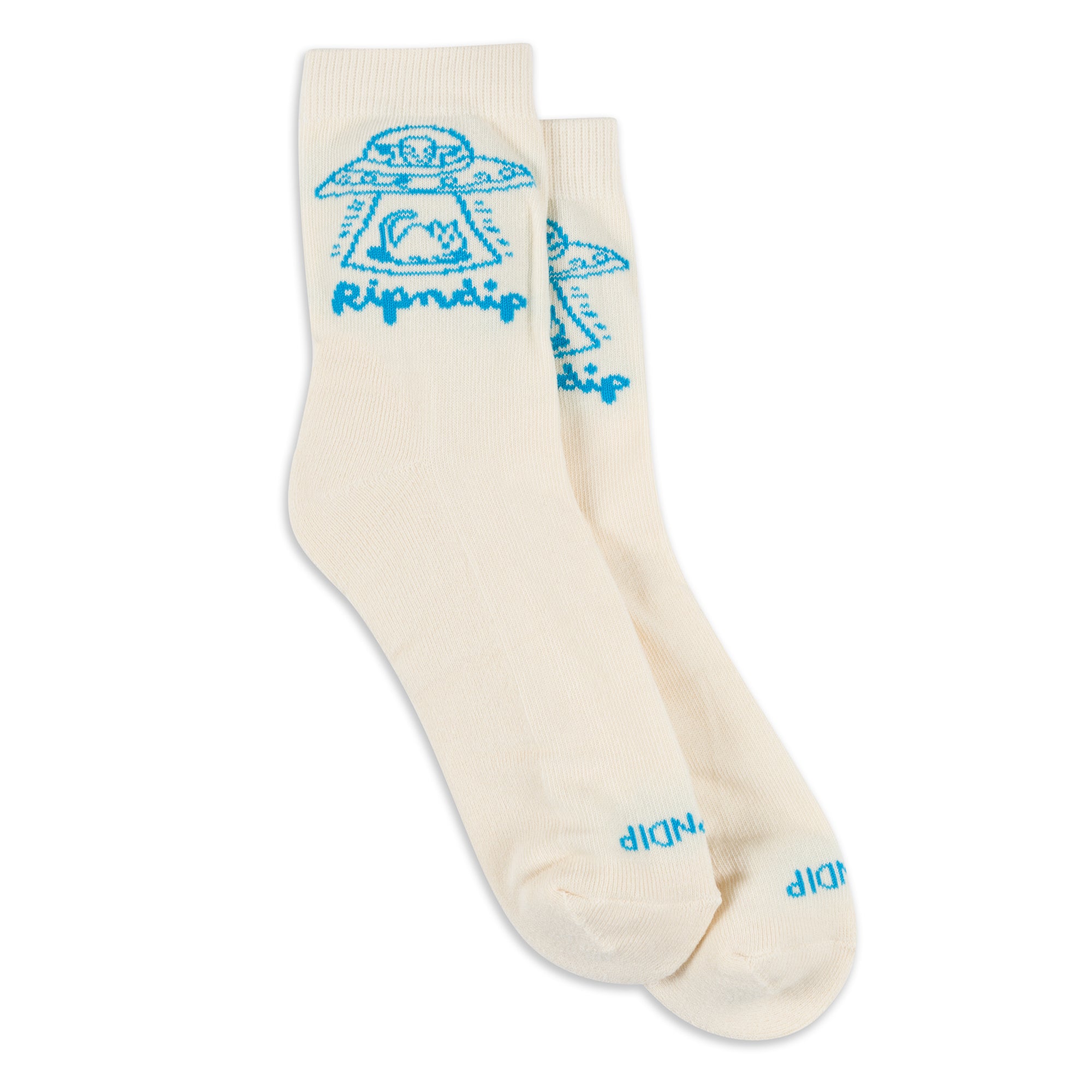 RIPNDIP Blonded Mid Socks (Off White)