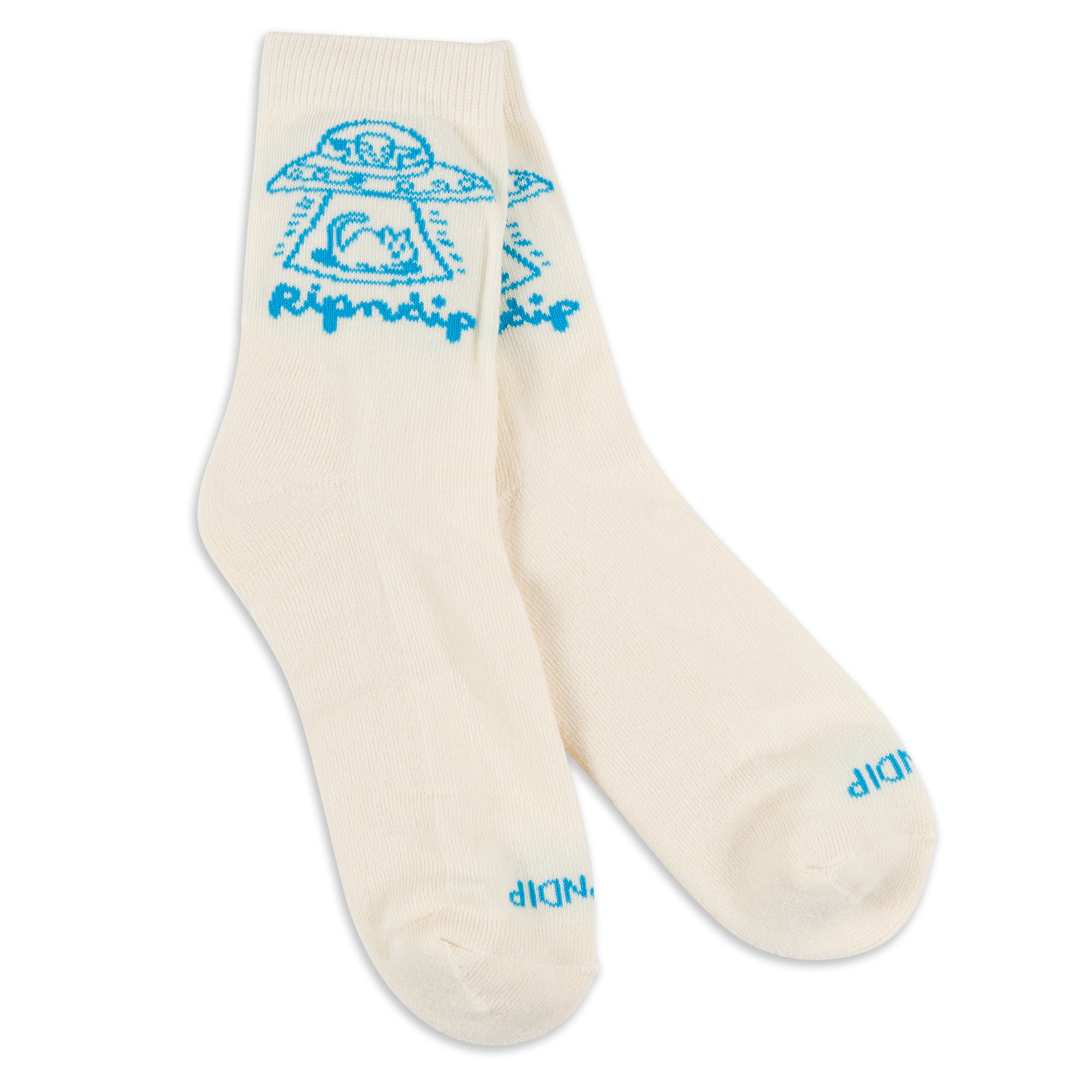 RIPNDIP Blonded Mid Socks (Off White)